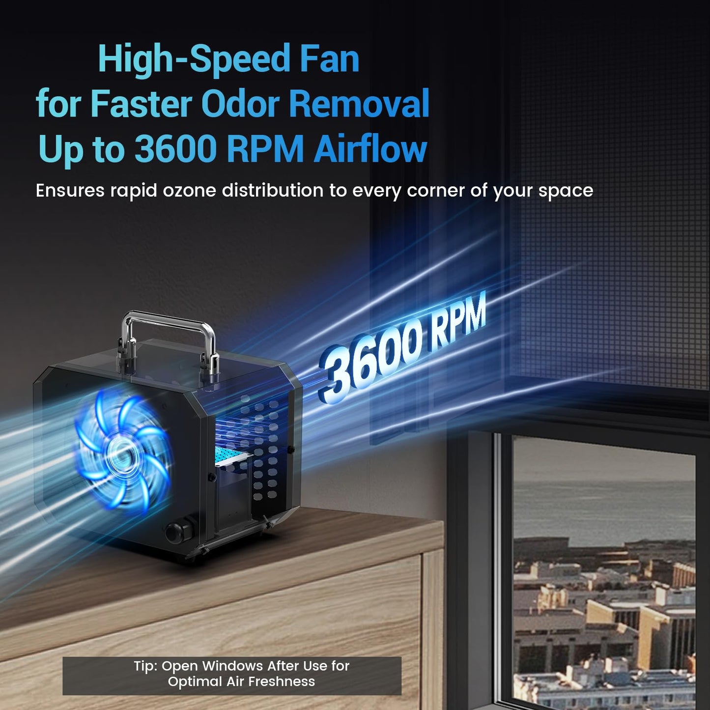 60,000 mg/h Ozone Generator for Home & Car