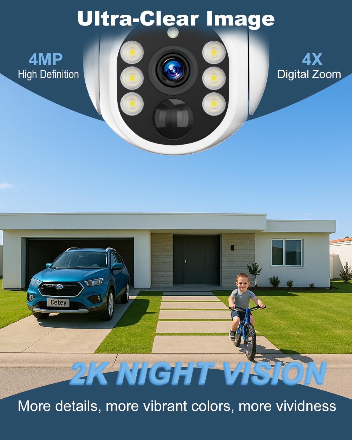 4G LTE Outdoor Solar Security Camera with Audio