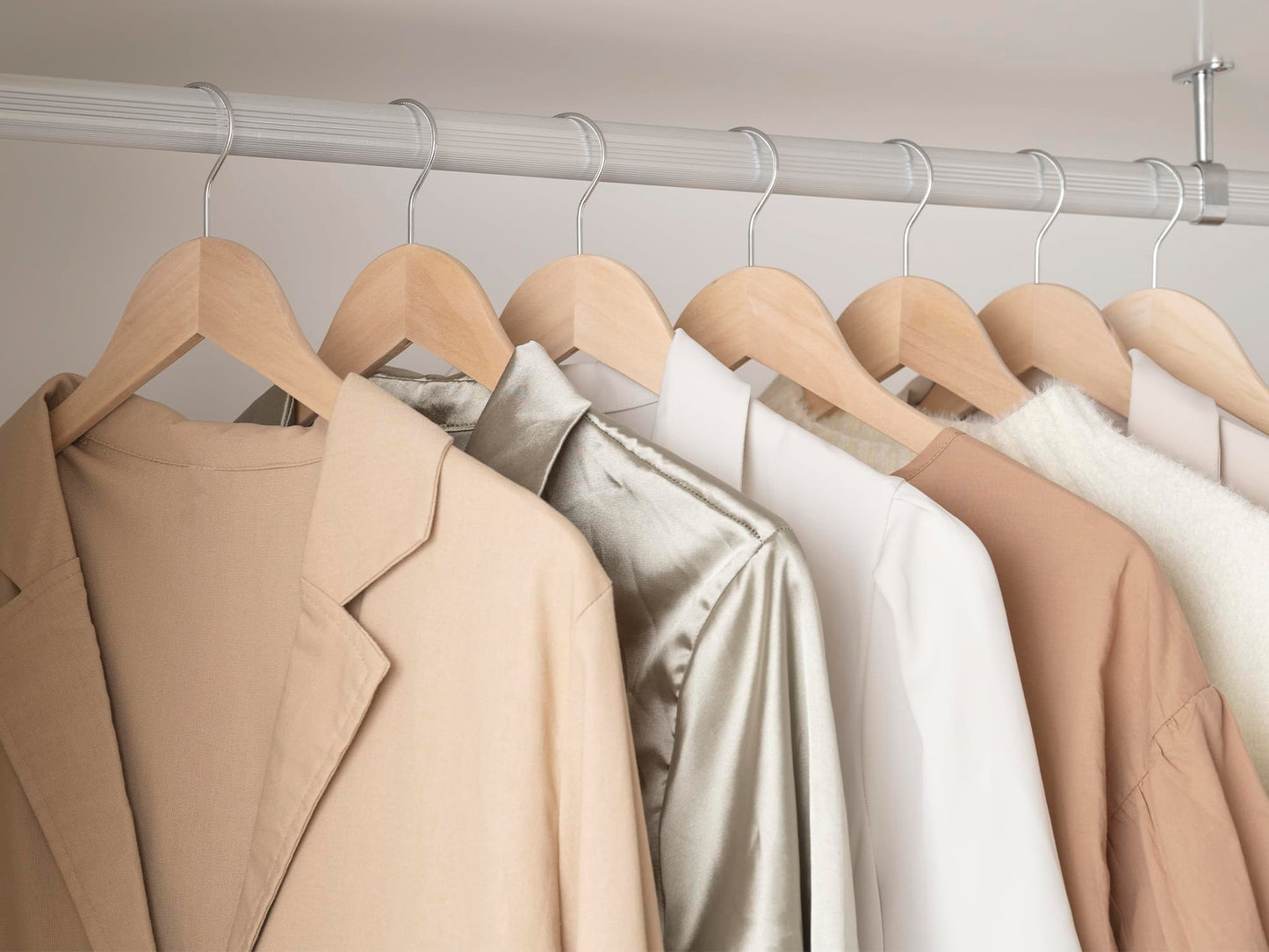 30 Pack StorageWorks Wooden Clothes Hangers