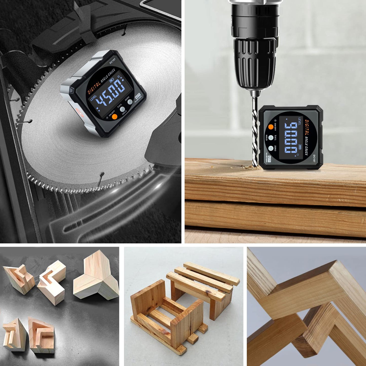 Digital Angle Finder with Laser and Magnet