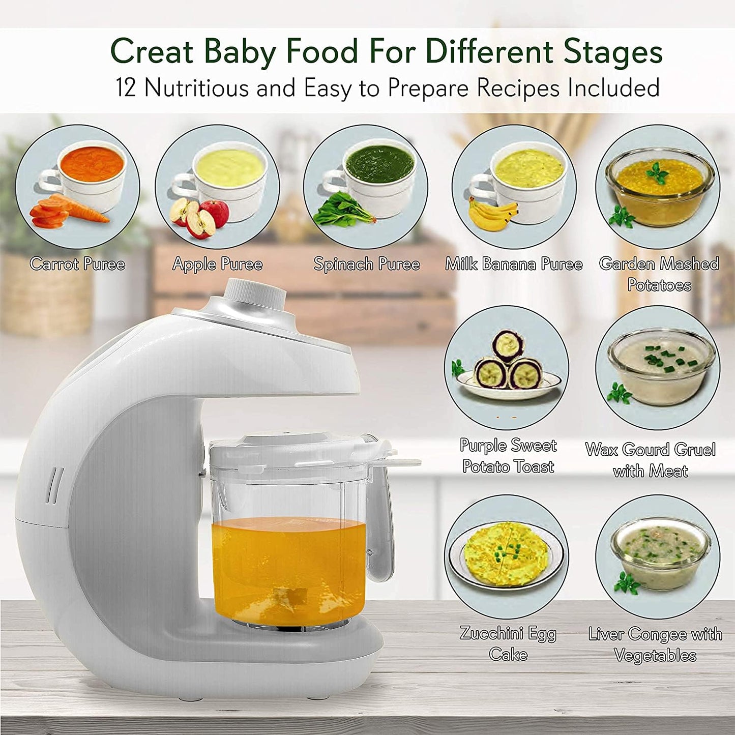 NutriChef Baby Food Maker & Steam Cooker