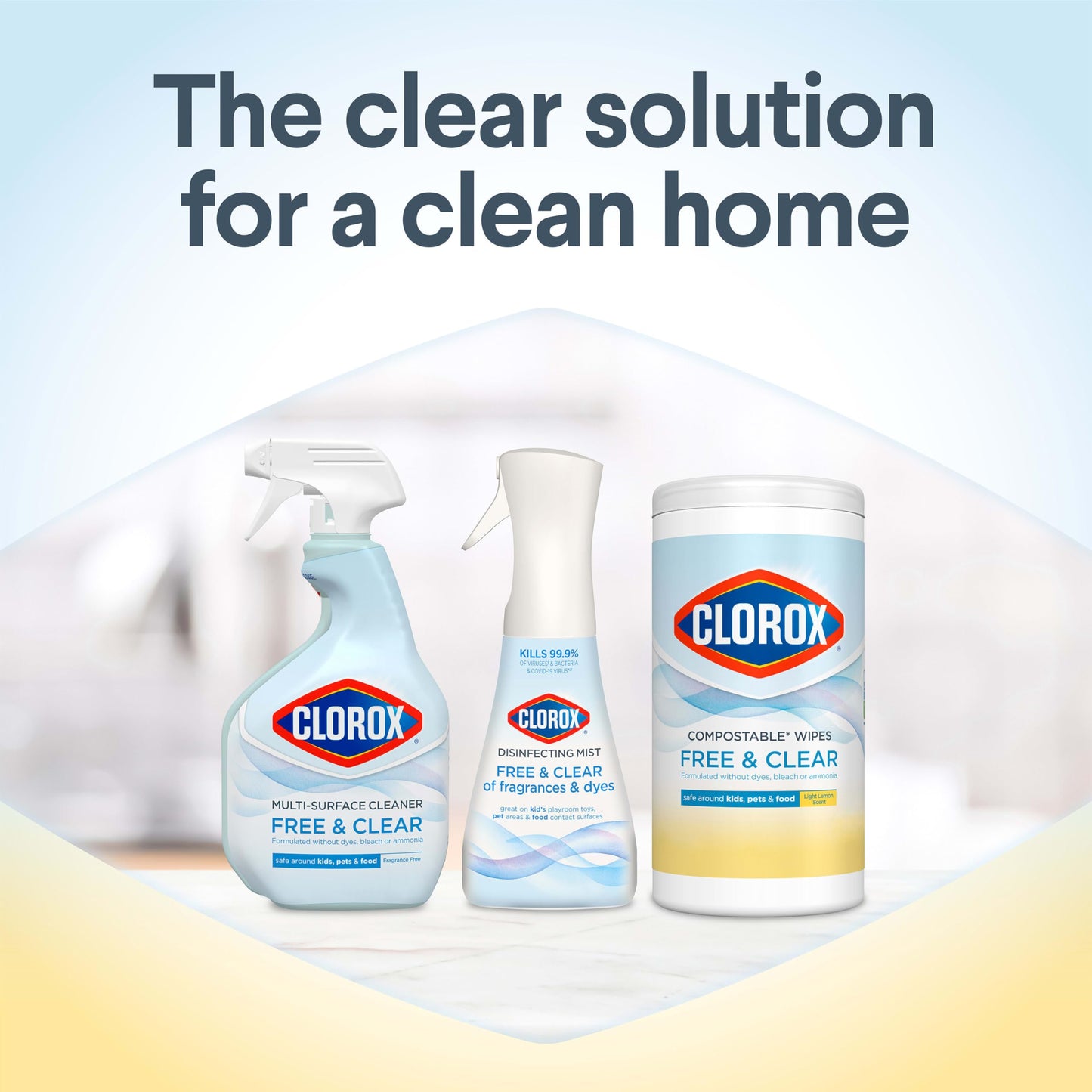 CLOROX Compostable Cleaning Wipes, Lemon Scent, 75 Count