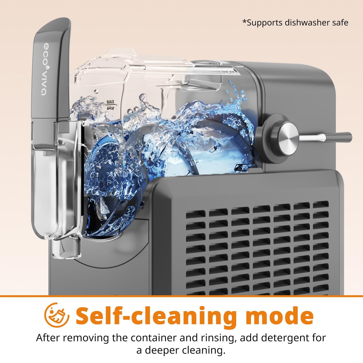 Ecoviva 88 oz Slushy Machine with 5 Settings