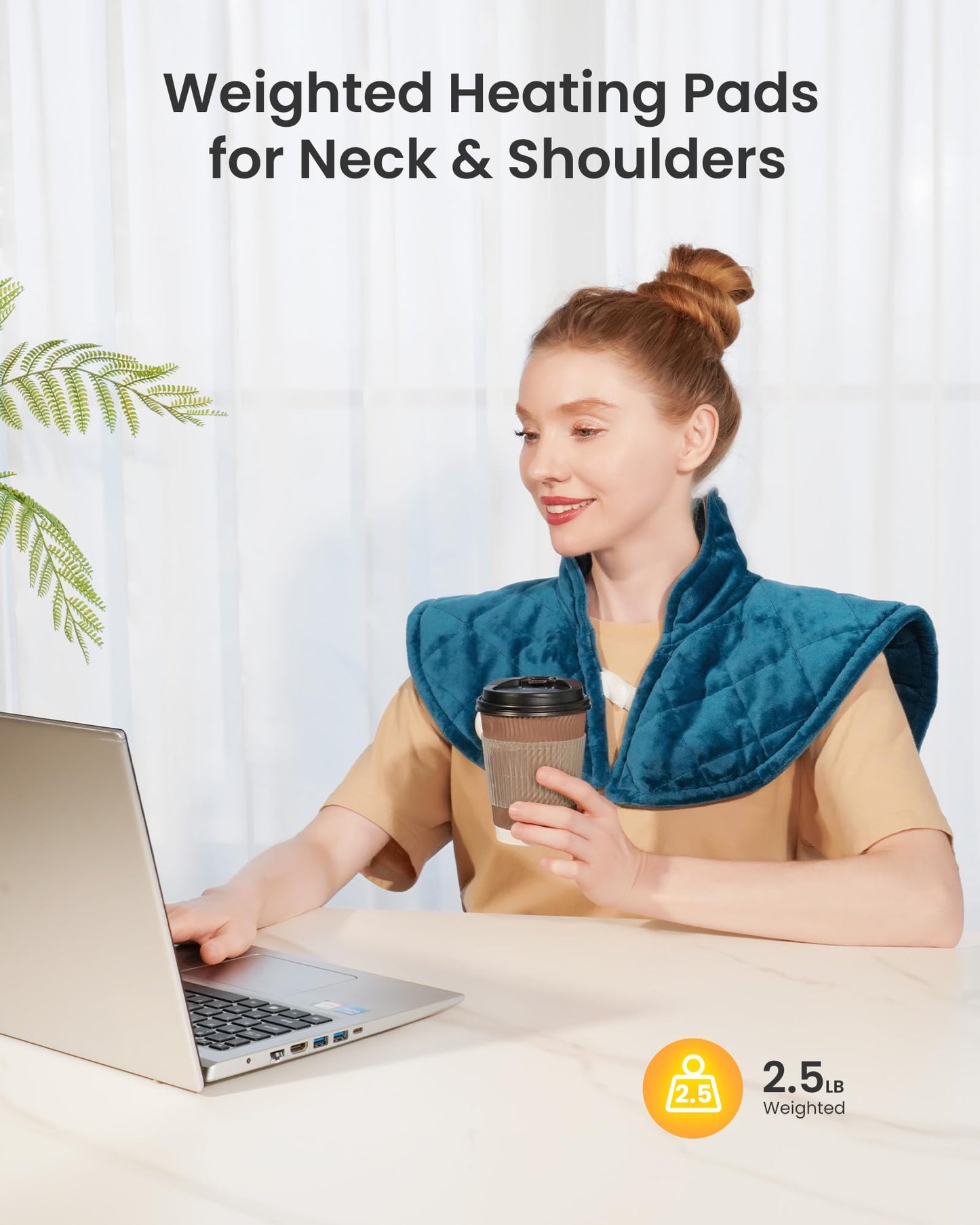 Weighted Heating Pad for Neck and Shoulders