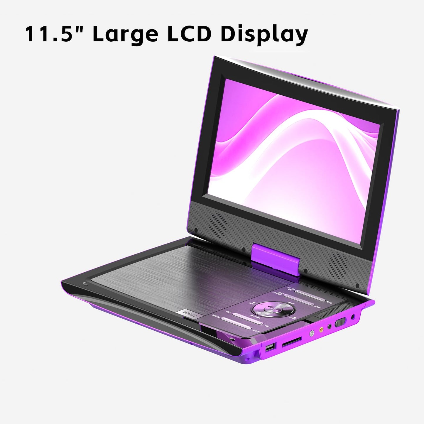 Portable DVD Player with HD Swivel Screen