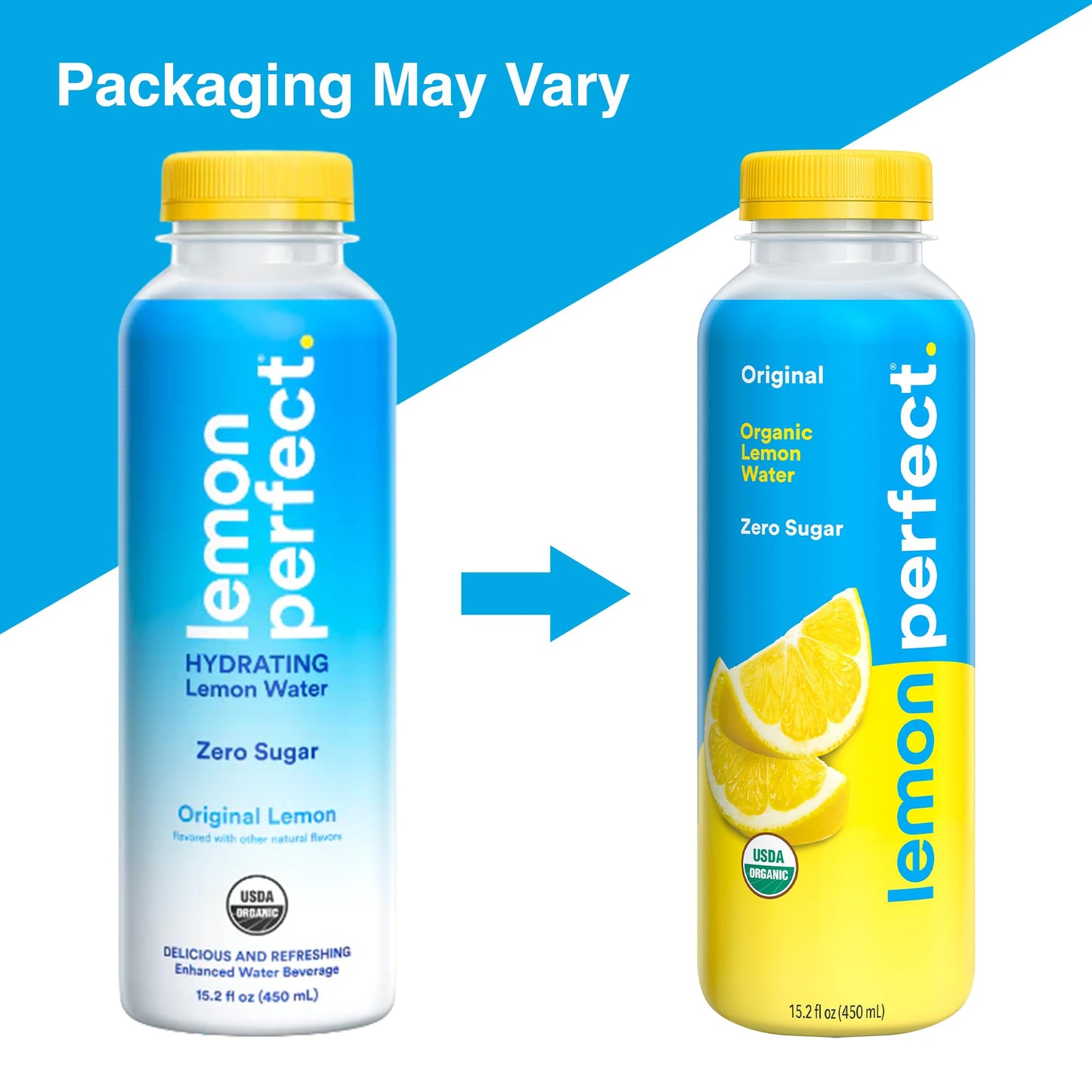 12-Pack Lemon Perfect Organic Lemon Water Drinks