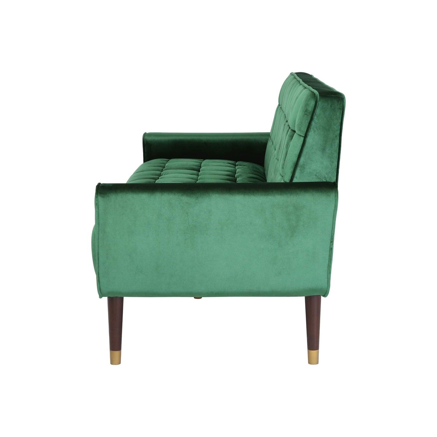 Christopher Knight Velvet Tufted Sofa, Emerald Gold