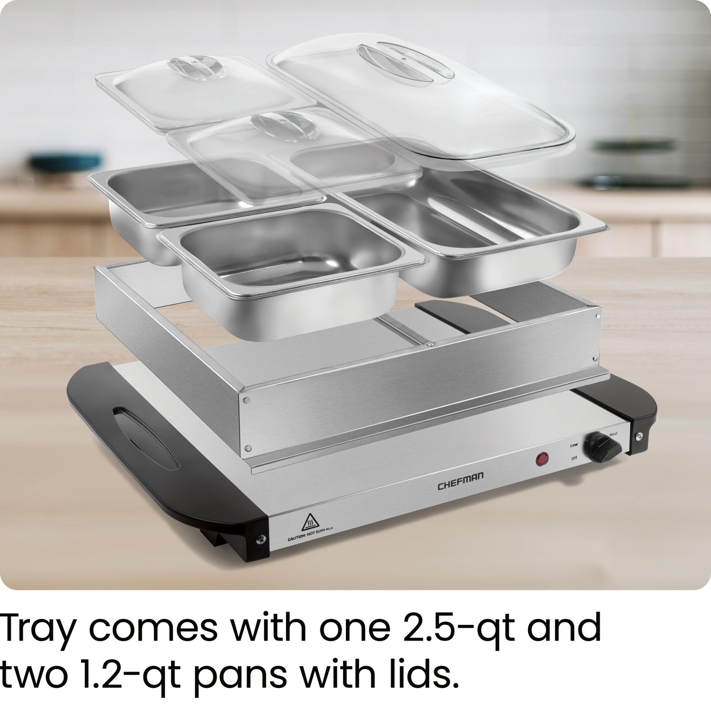 Chefman Electric Buffet Server with Adjustable Temperature
