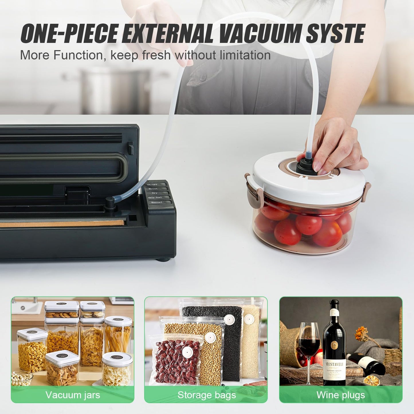 Cordless Vacuum Sealer for Food Storage