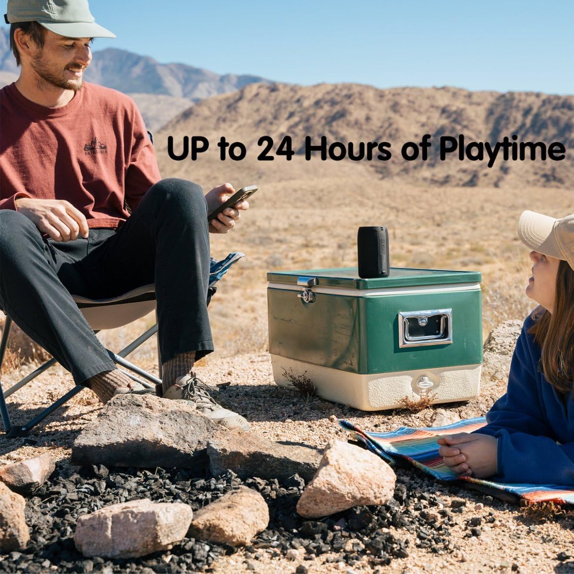 Bluetooth Speaker with 24H Playtime and Waterproof