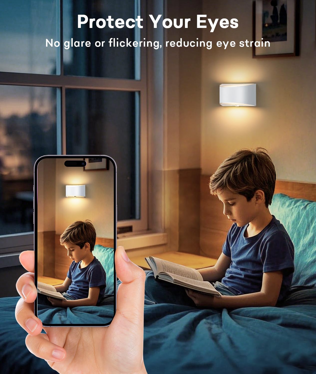 Lightess Rechargeable Wall Sconce for Modern Spaces