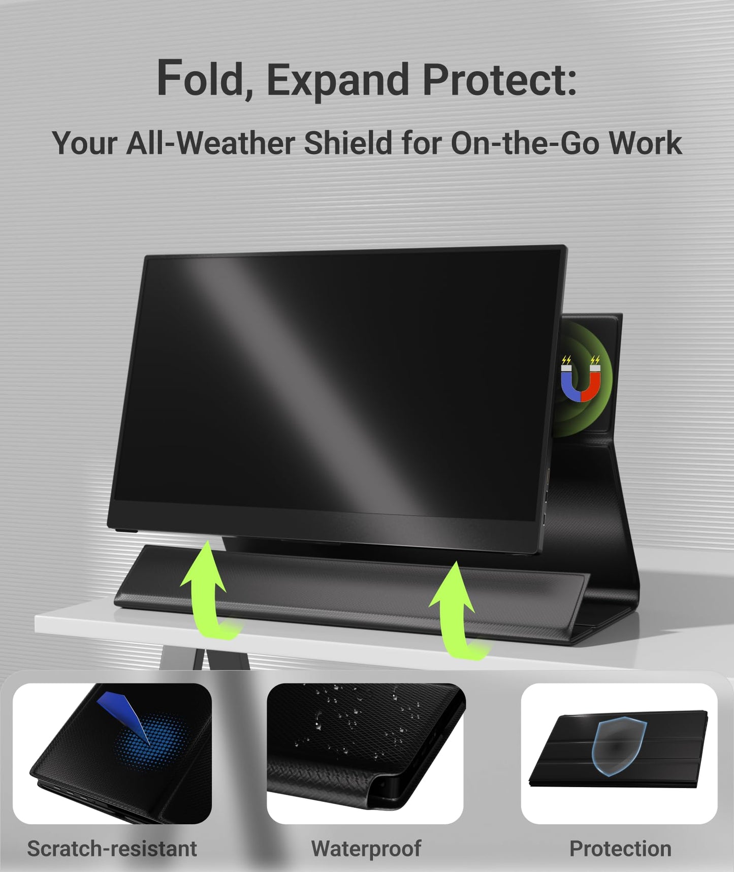 15.6" FHD Portable Monitor with USB-C & HDMI