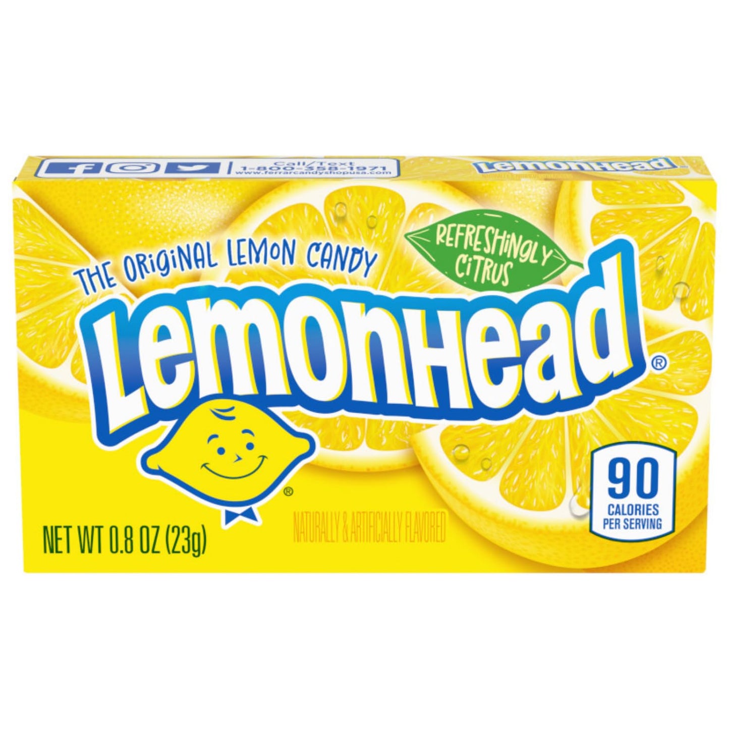 LEMONHEAD Hard Lemon Candy - 24 Pack Boxes