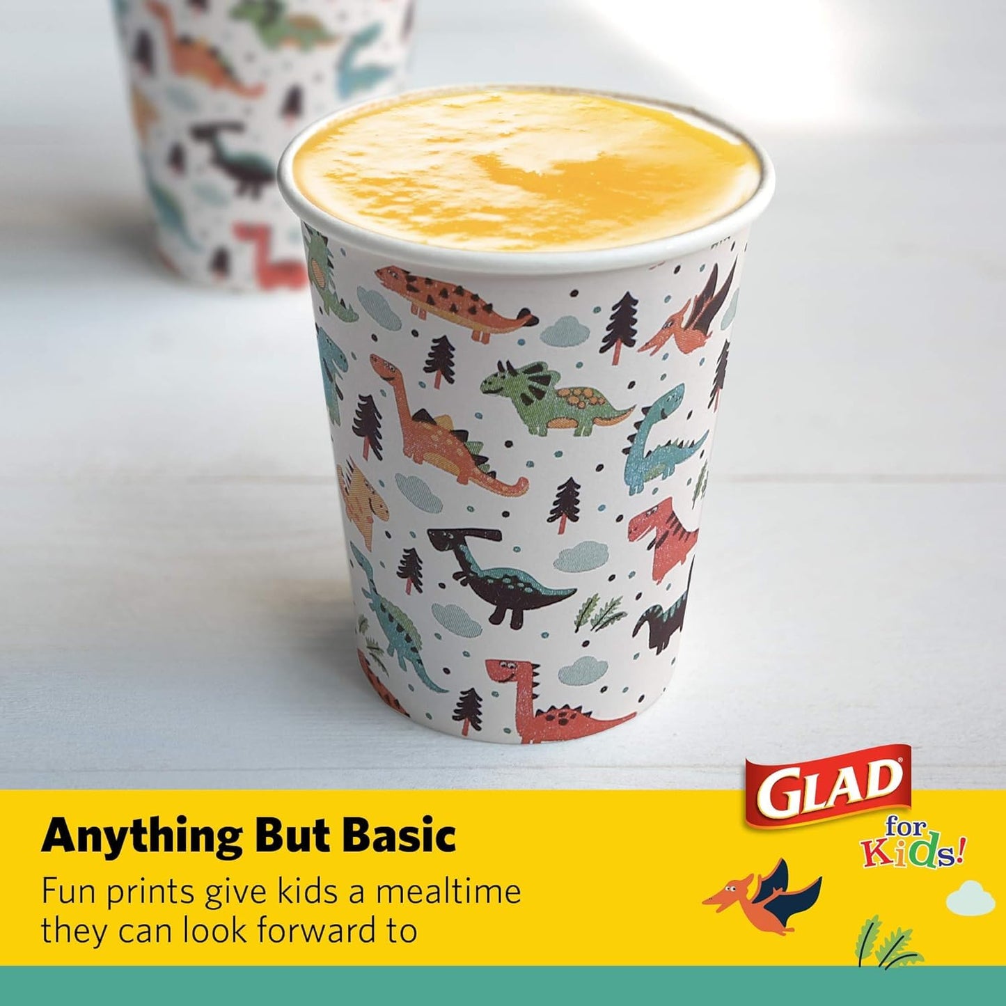 20 Count Glad Dinosaur Paper Drinking Cups