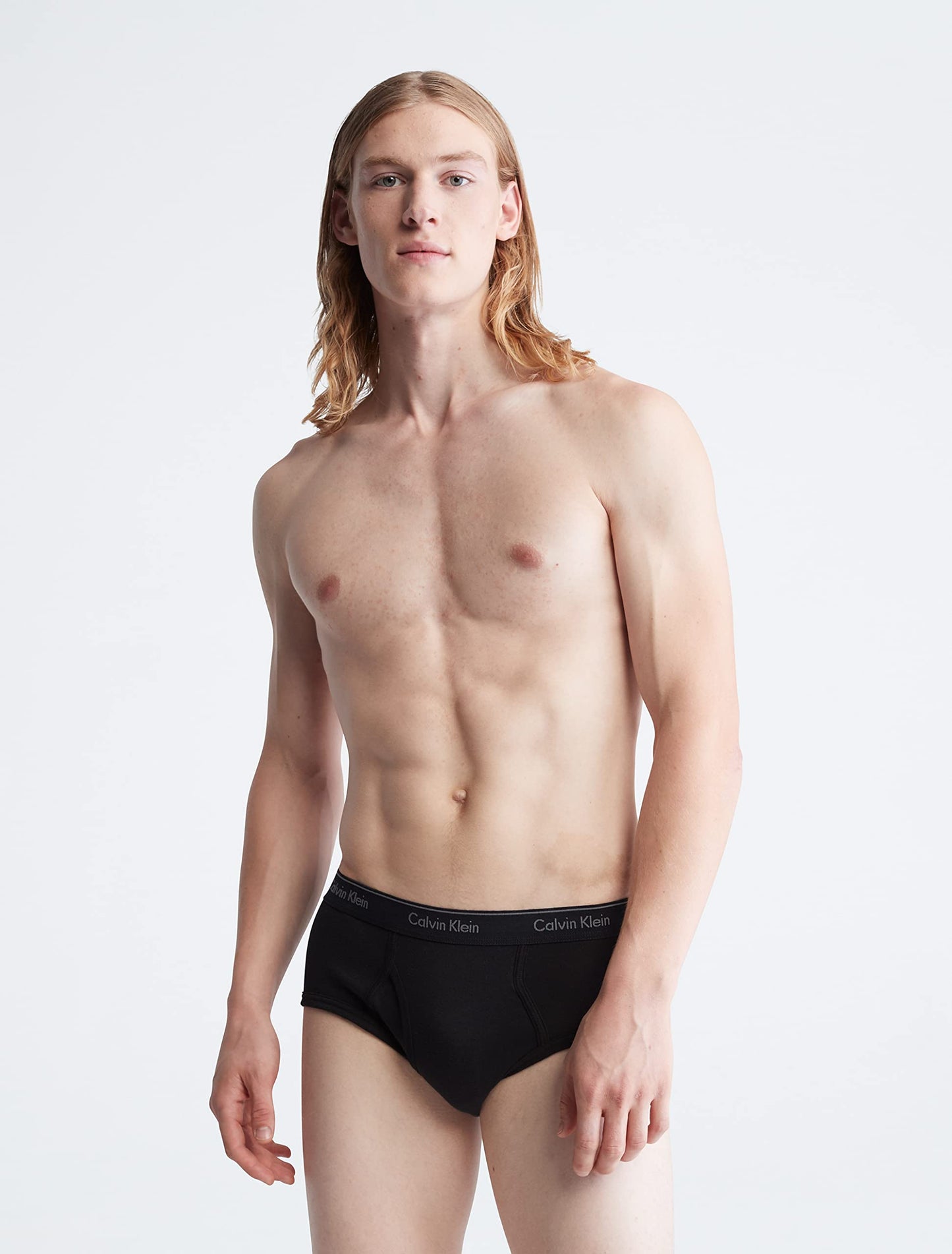 Calvin Klein Men's Cotton Classics 5-Pack Brief, 5 Black, Small