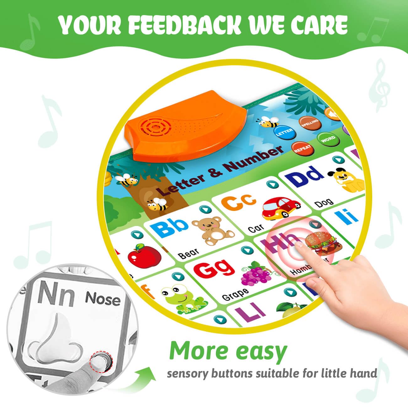 Learning Alphabet Toys for Toddlers - Interactive Chart