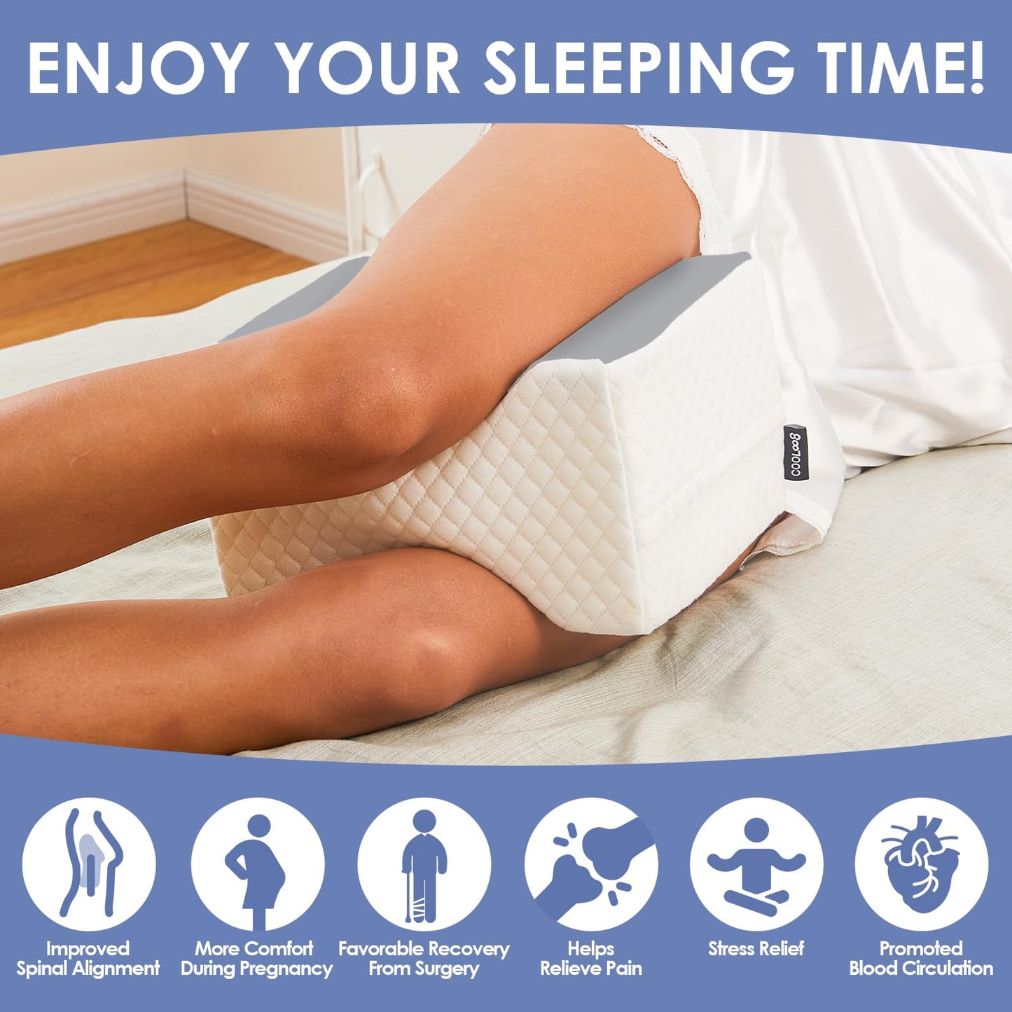 Knee Pillow for Side Sleepers - Sciatica Relief