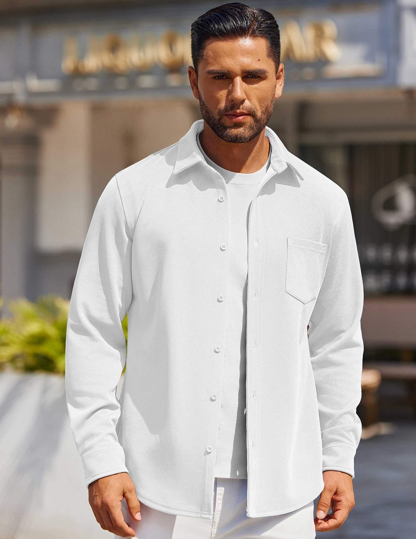 Big and Tall Button Down Shirt for Men