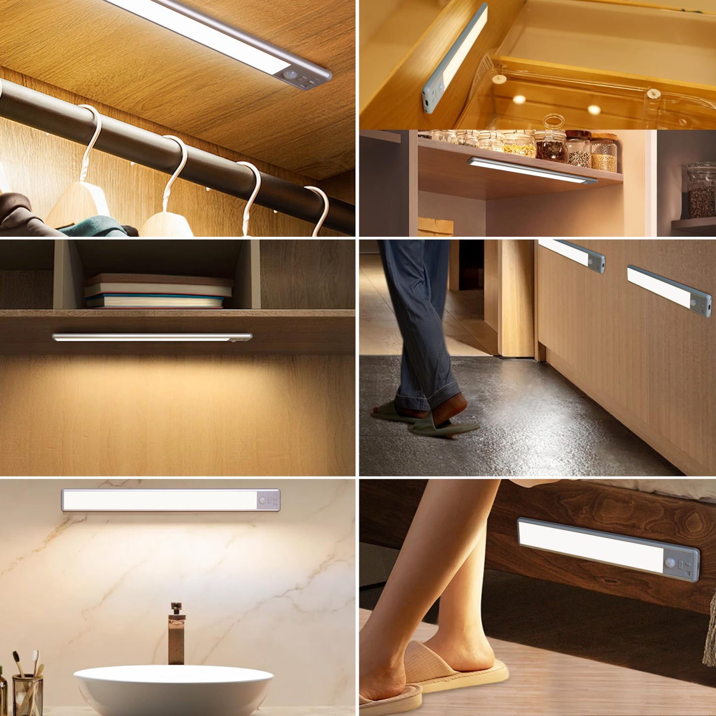 2 Pack Under Cabinet Motion Sensor Lights