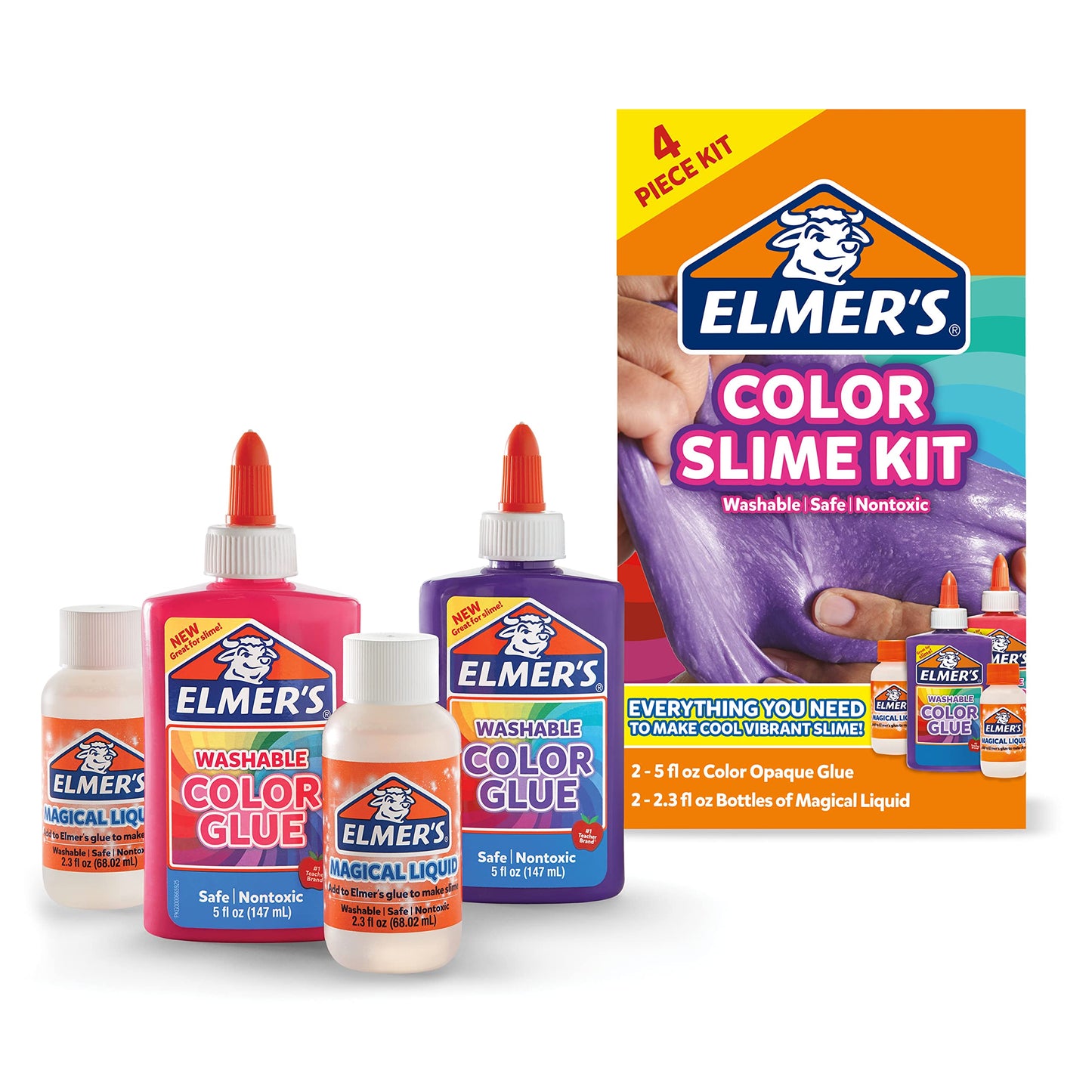 Elmer's Color Slime Kit with Activators, 2-Count