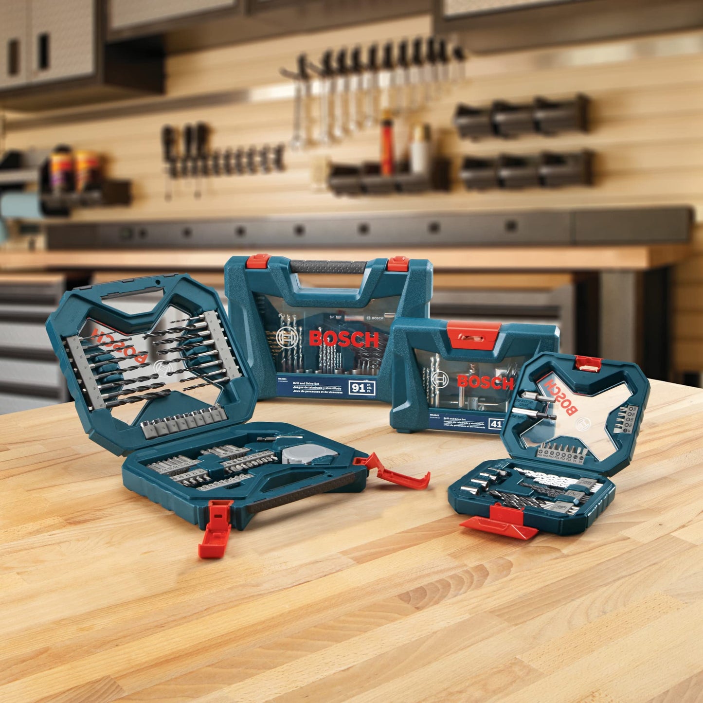 BOSCH MS4034 34-Piece Drilling and Driving Mixed Set with Included Case for Applications in Wood, Metal, Masonry