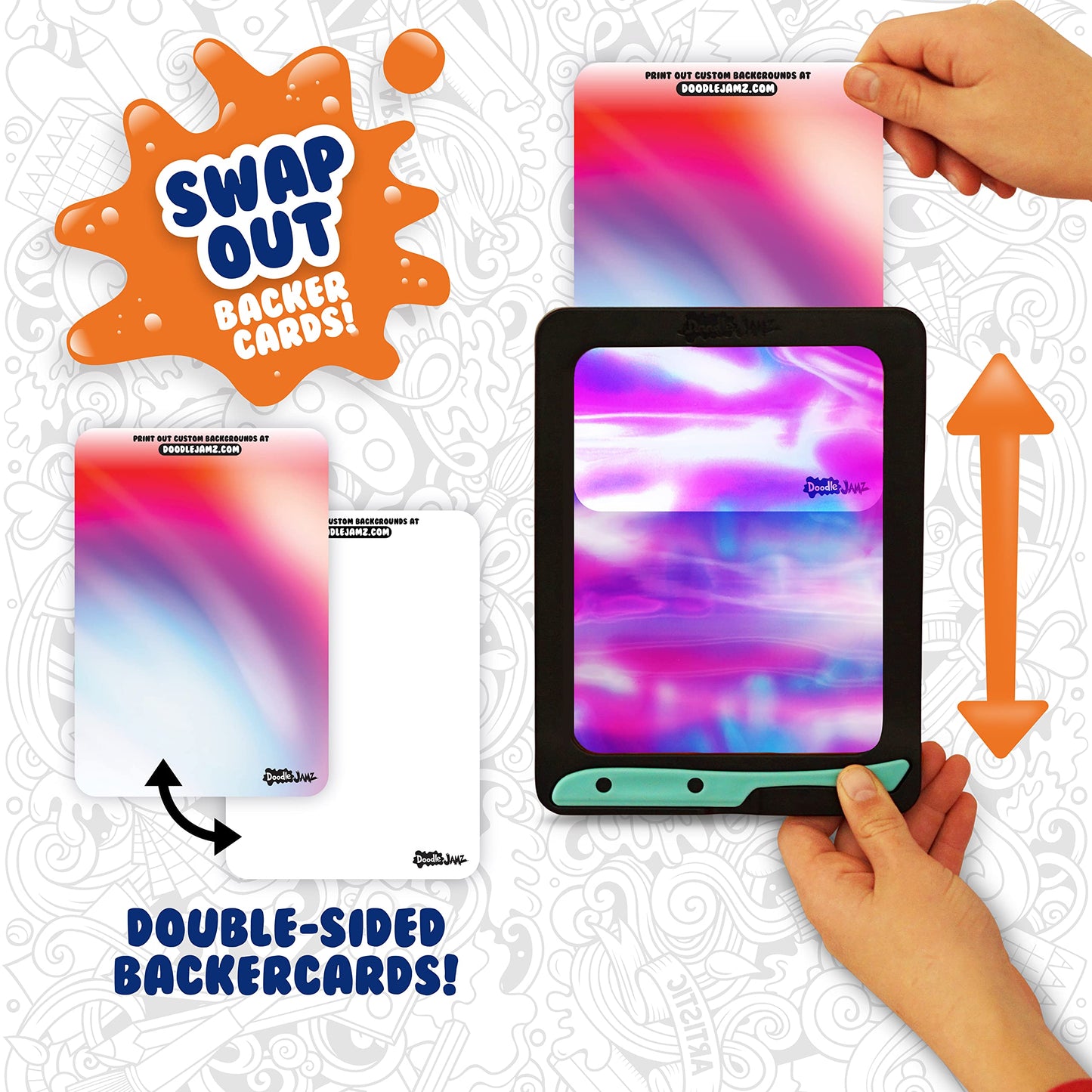 DoodleJamz Squishy Drawing Pad with Sensory Gel