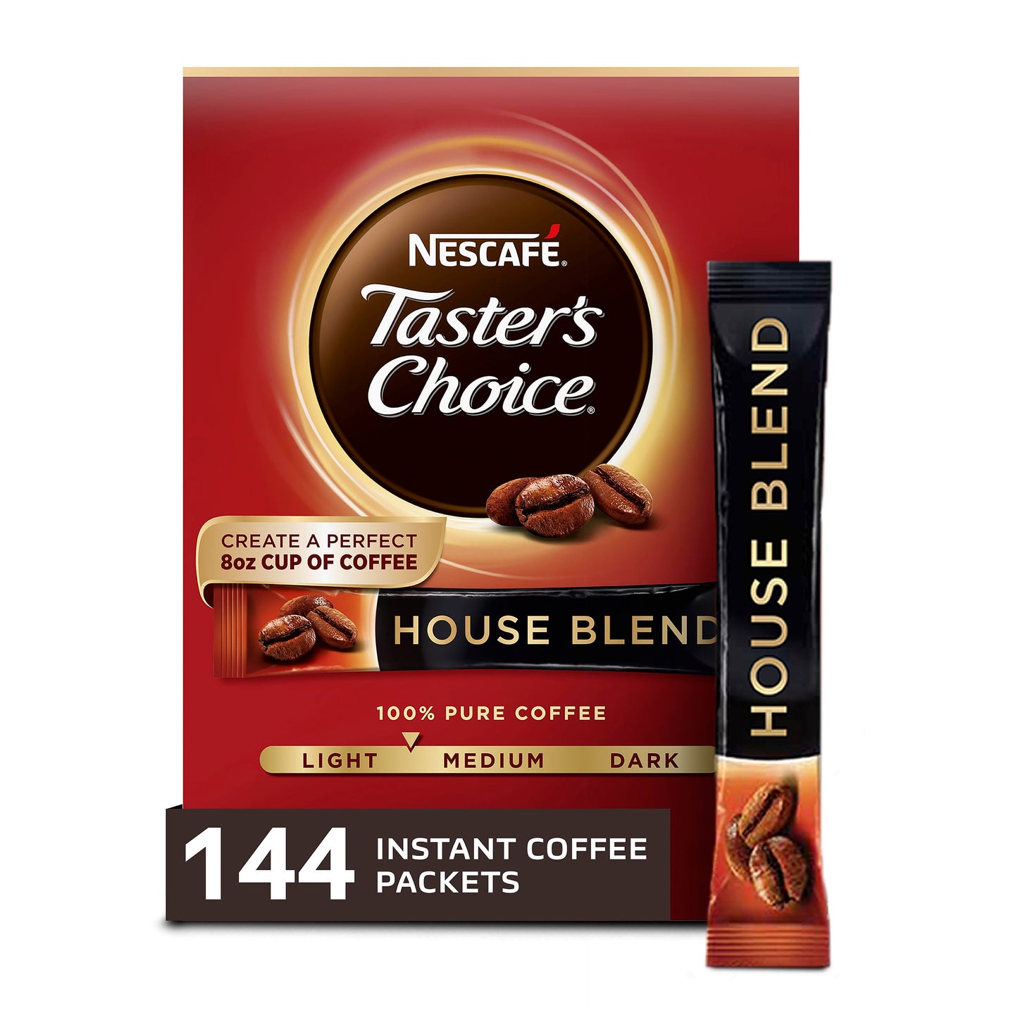 Nescafe House Blend Instant Coffee 144 Packets