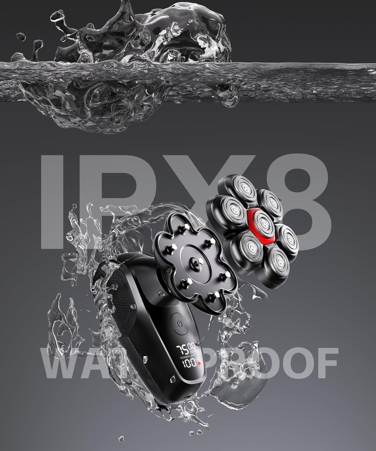 7D Electric Razor for Bald Men - Waterproof