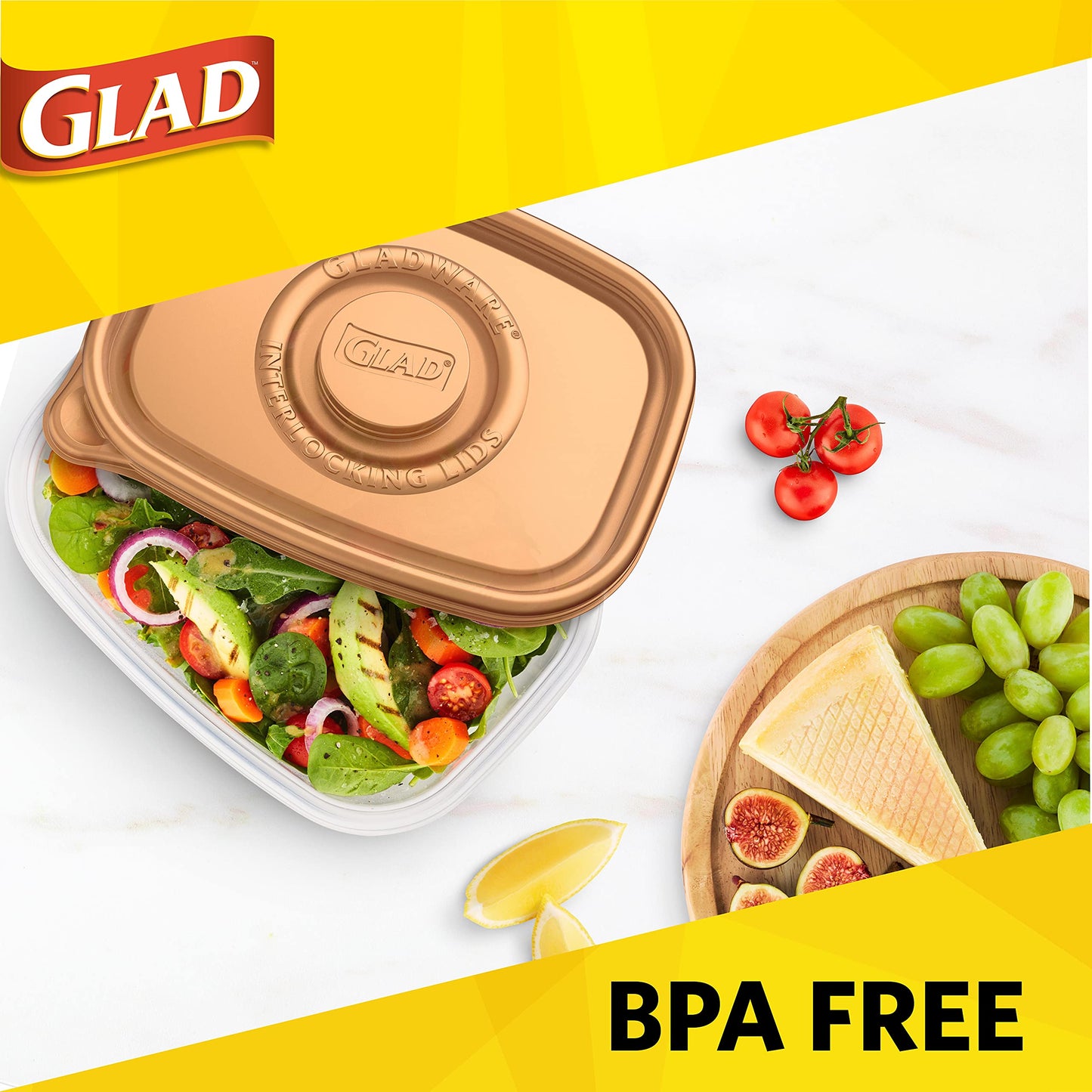 GladWare 3-Count Deep Dish Food Storage Containers