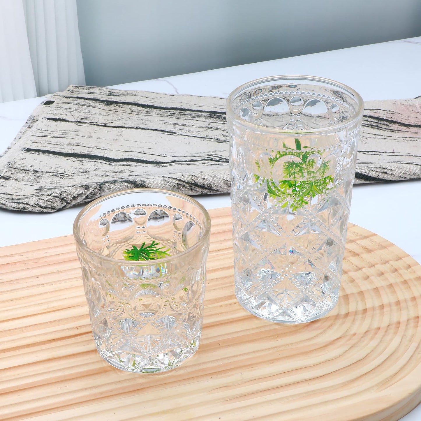Highball Glass Set, 8 Pack for All Drinks