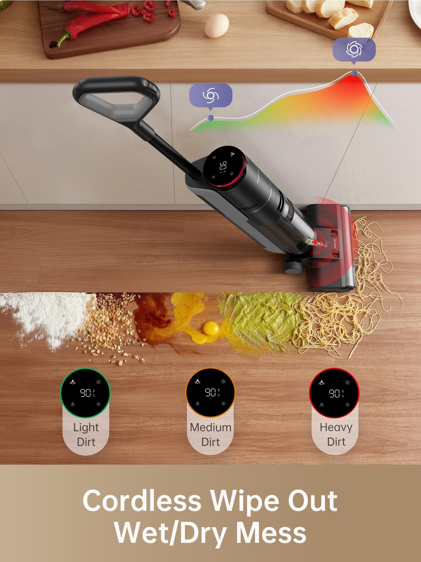 DREAME Cordless Wet Dry Vacuum Mop Cleaner