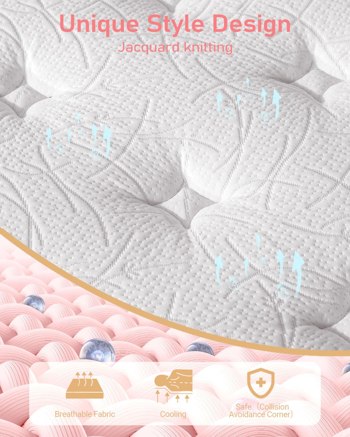 Twin Hybrid Mattress with Gel Memory Foam
