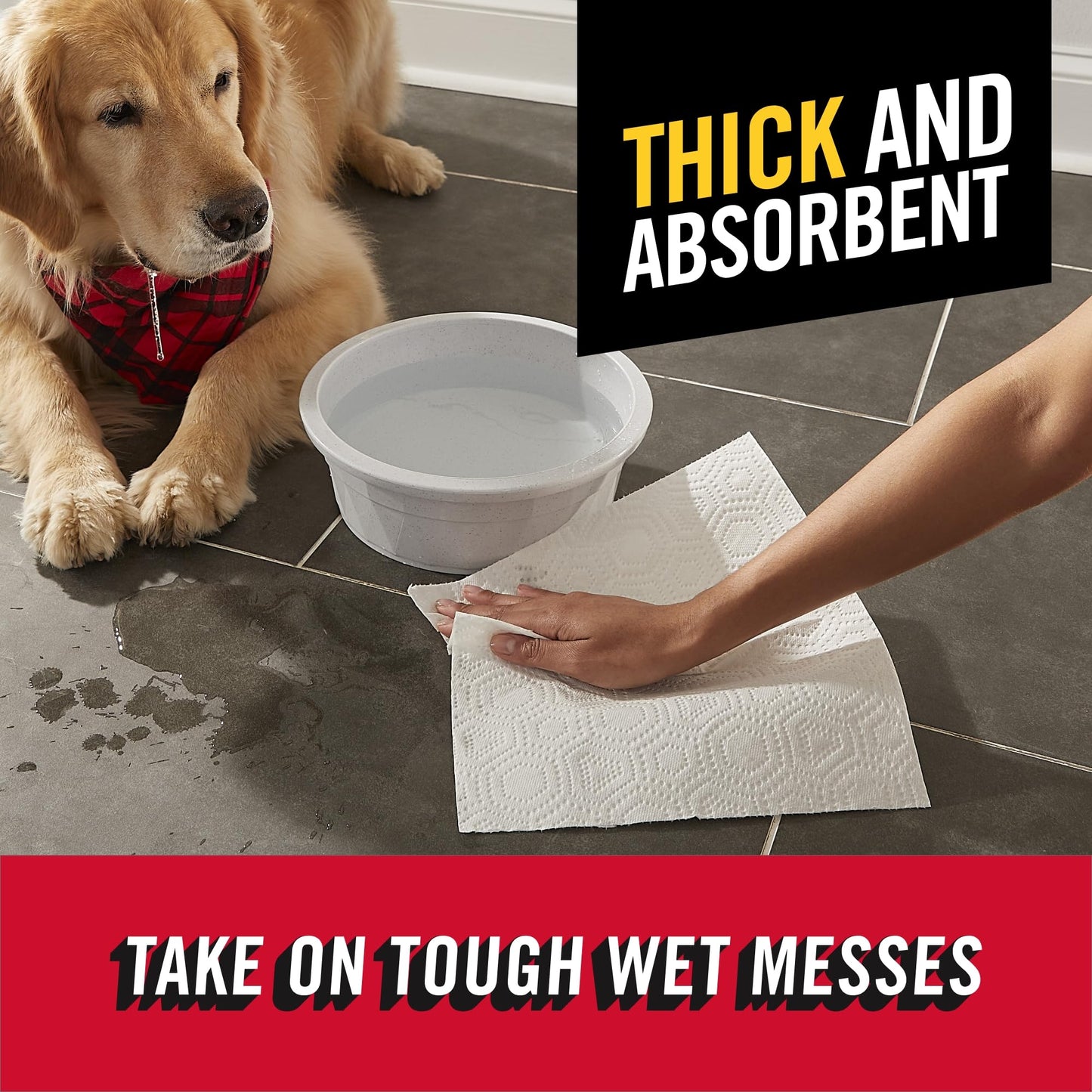 Brawny 12 Family Rolls Tear-A-Square Towels
