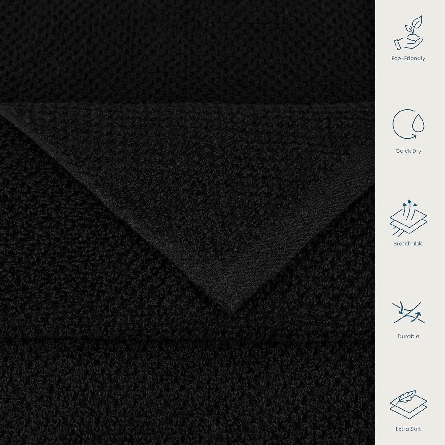 6-Piece CASA COPENHAGEN Cotton Towel Set