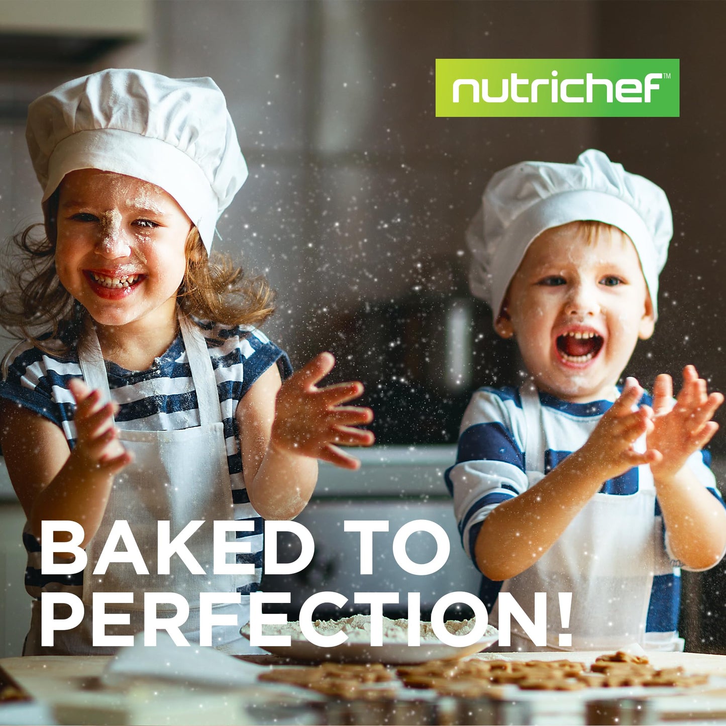 NutriChef 3-Piece Nonstick Baking Pan Set