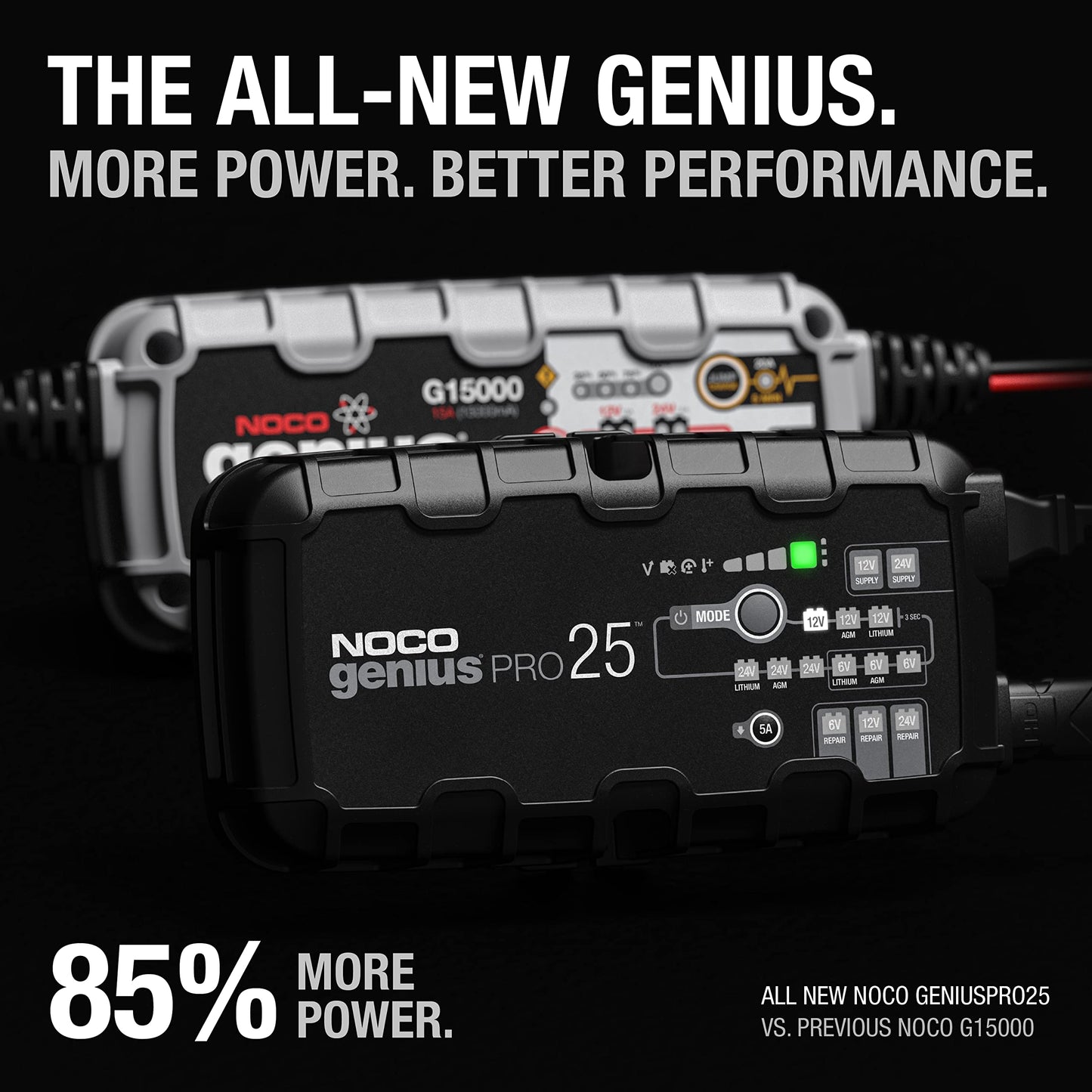 NOCO 25A Smart Car Battery Charger & Maintainer
