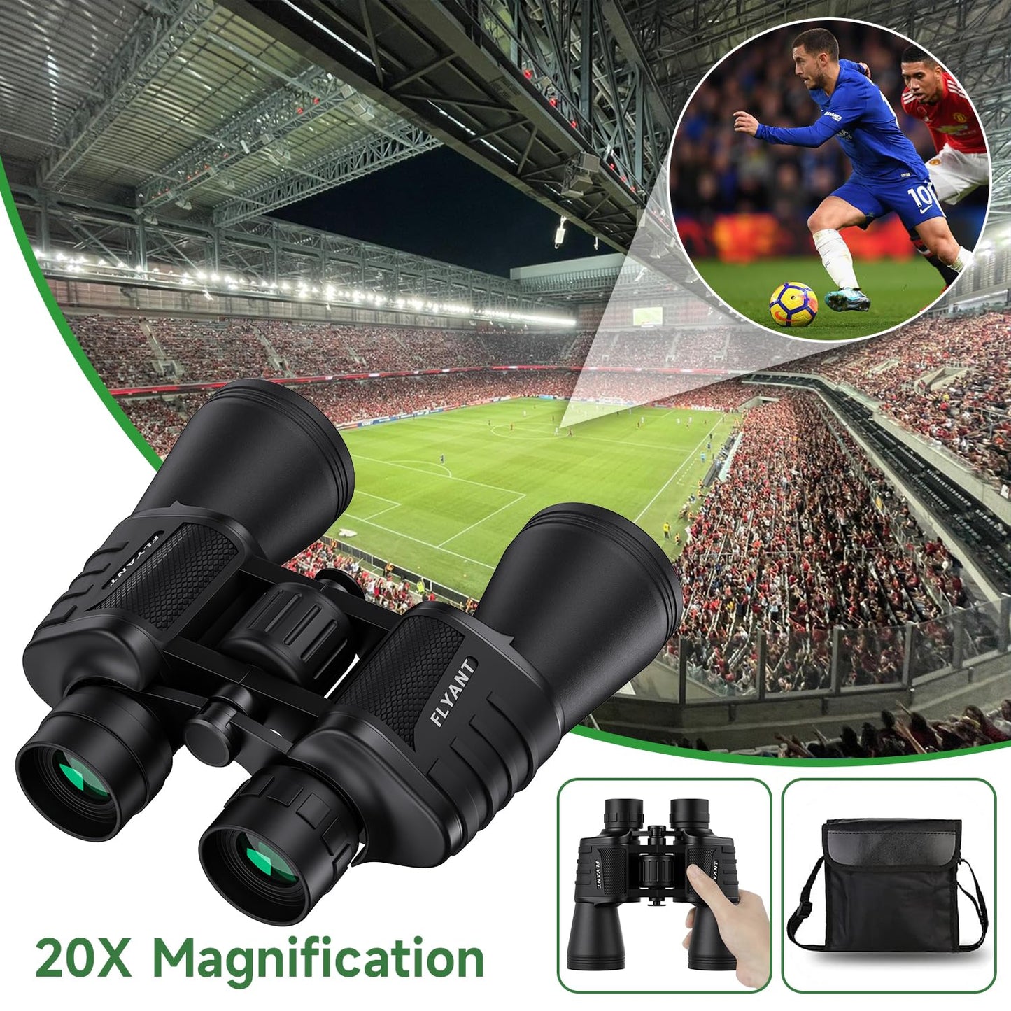 High Powered Waterproof Binoculars for Adults