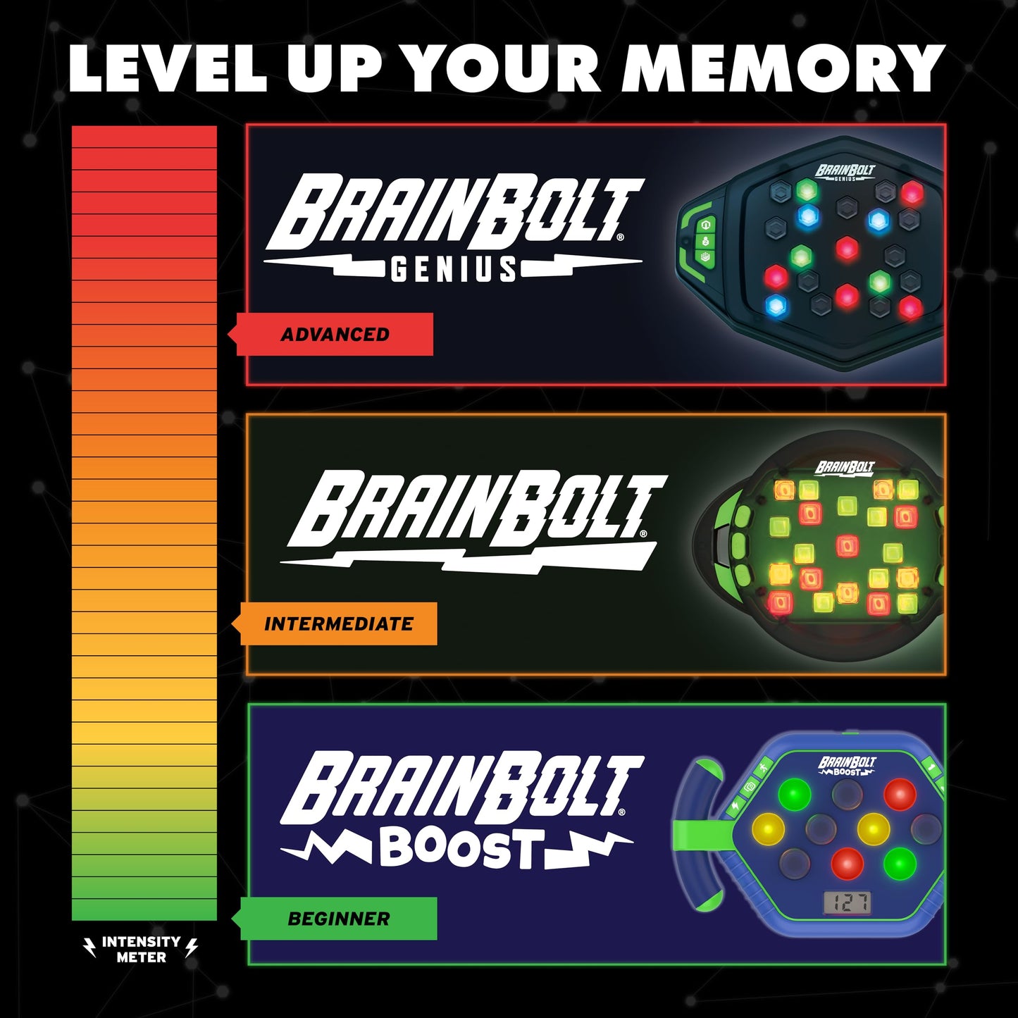 BrainBolt Memory Game - Fun for Ages 5+