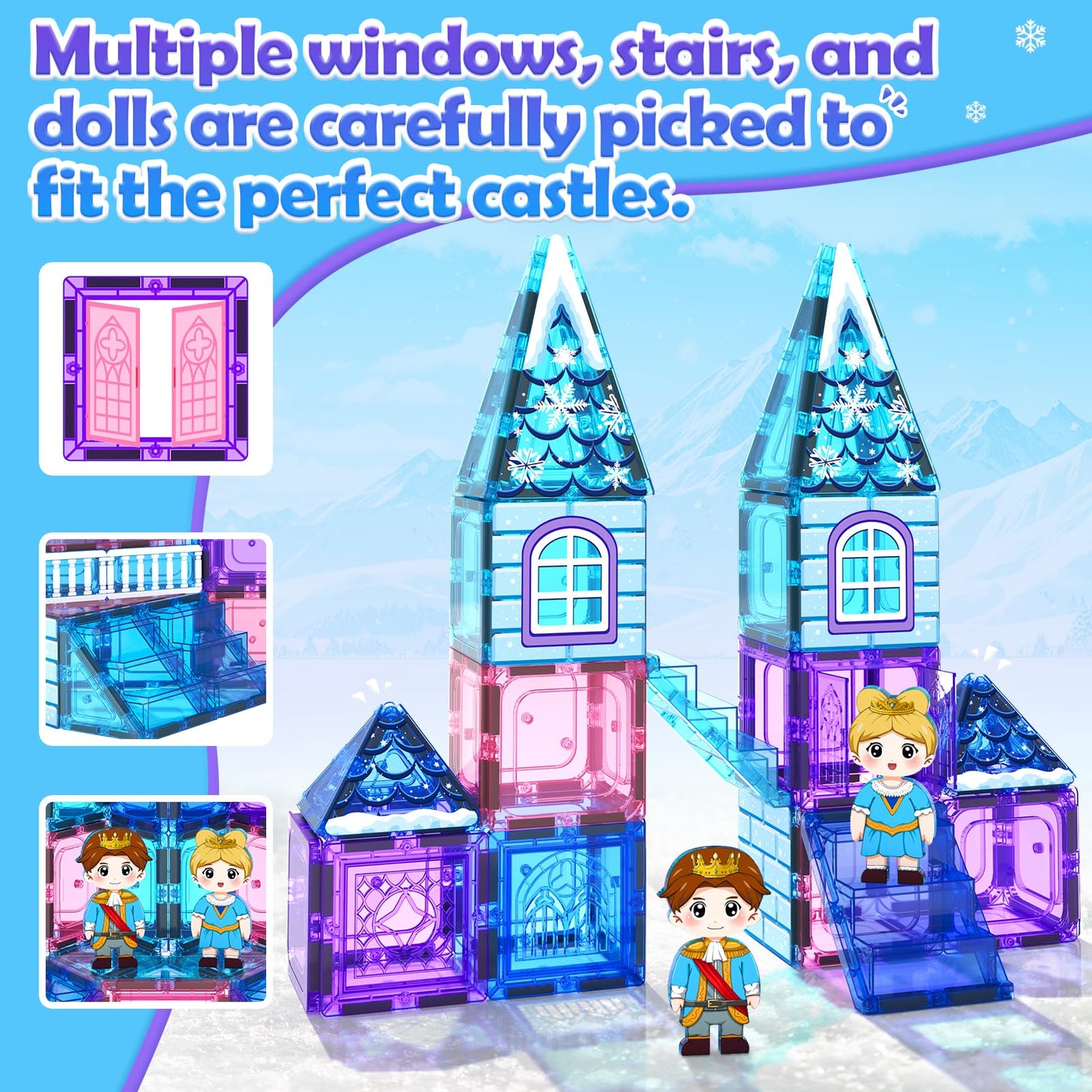 102pcs Magnetic Building Blocks for Kids