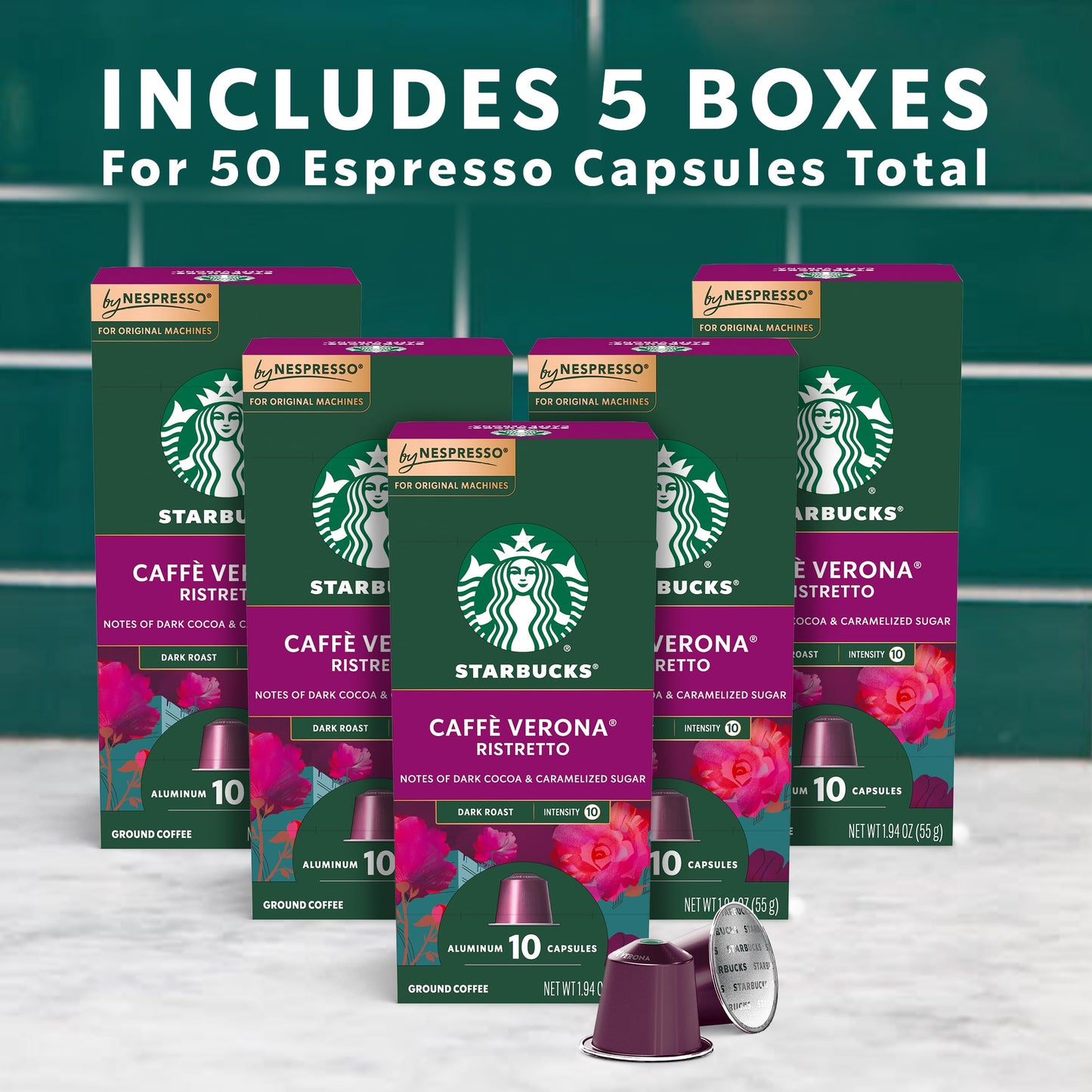 Starbucks Caffè Verona Dark Roast Espresso Pods