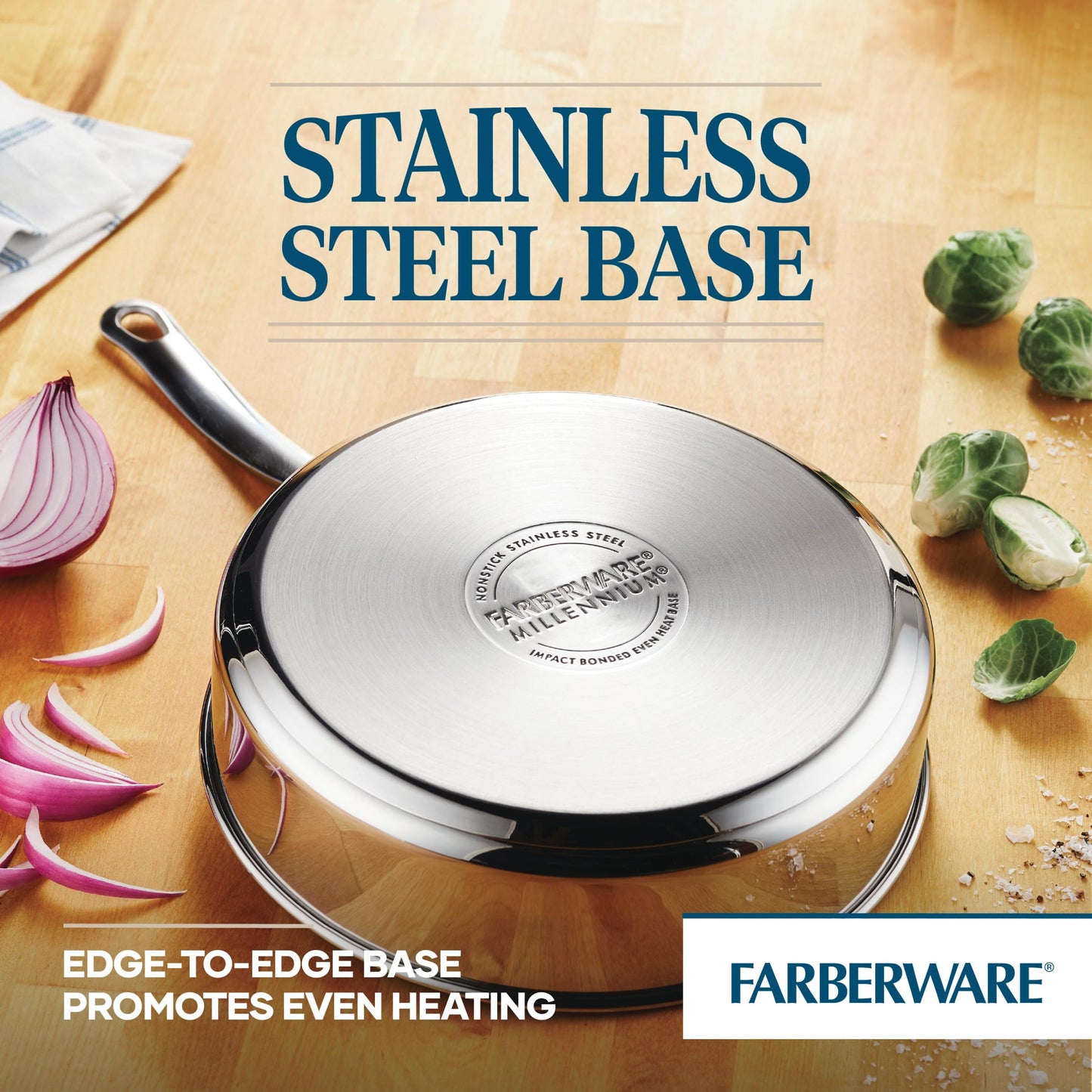 Farberware 10-Piece Stainless Steel Cookware Set