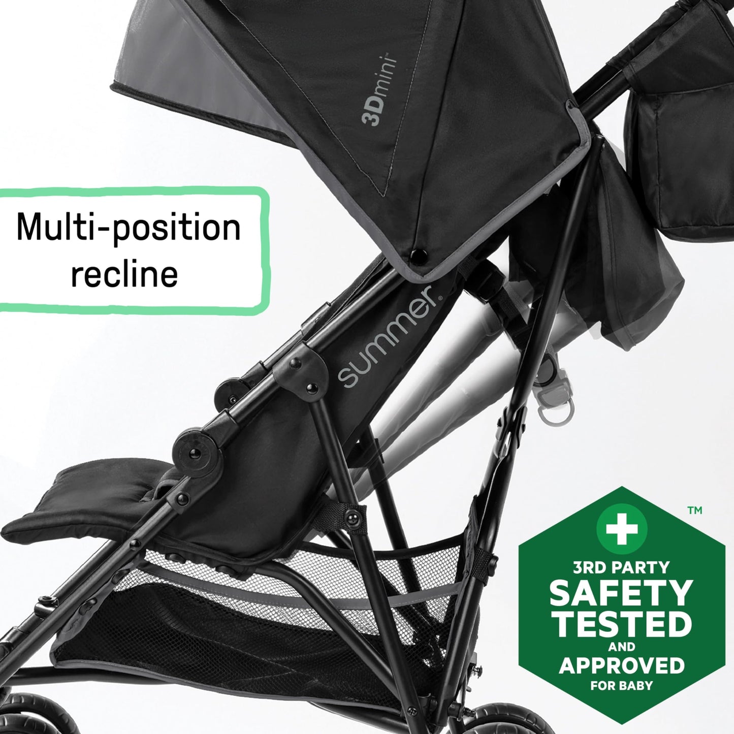 Ingenuity Lightweight Travel Umbrella Stroller, Gray