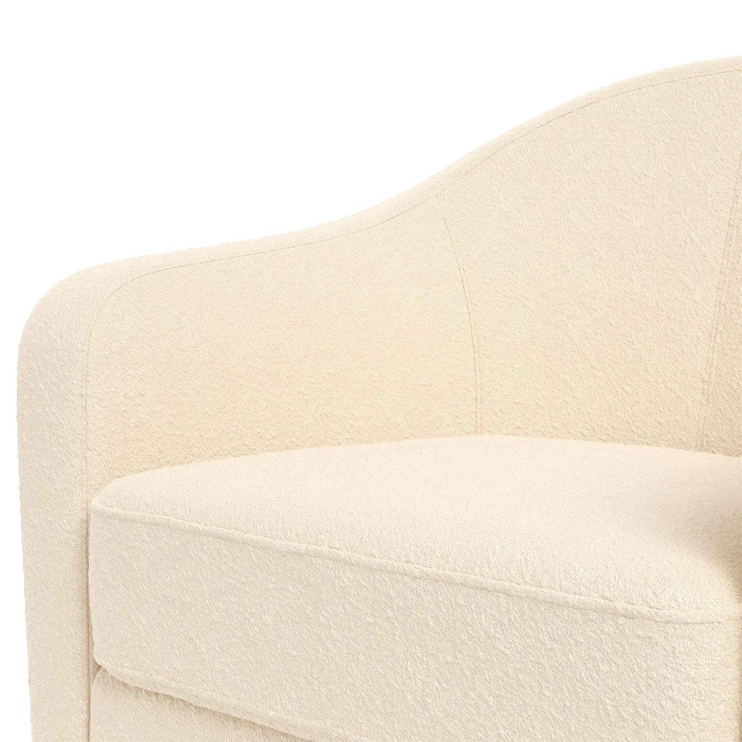 DHP Swivel Curved Accent Chair
