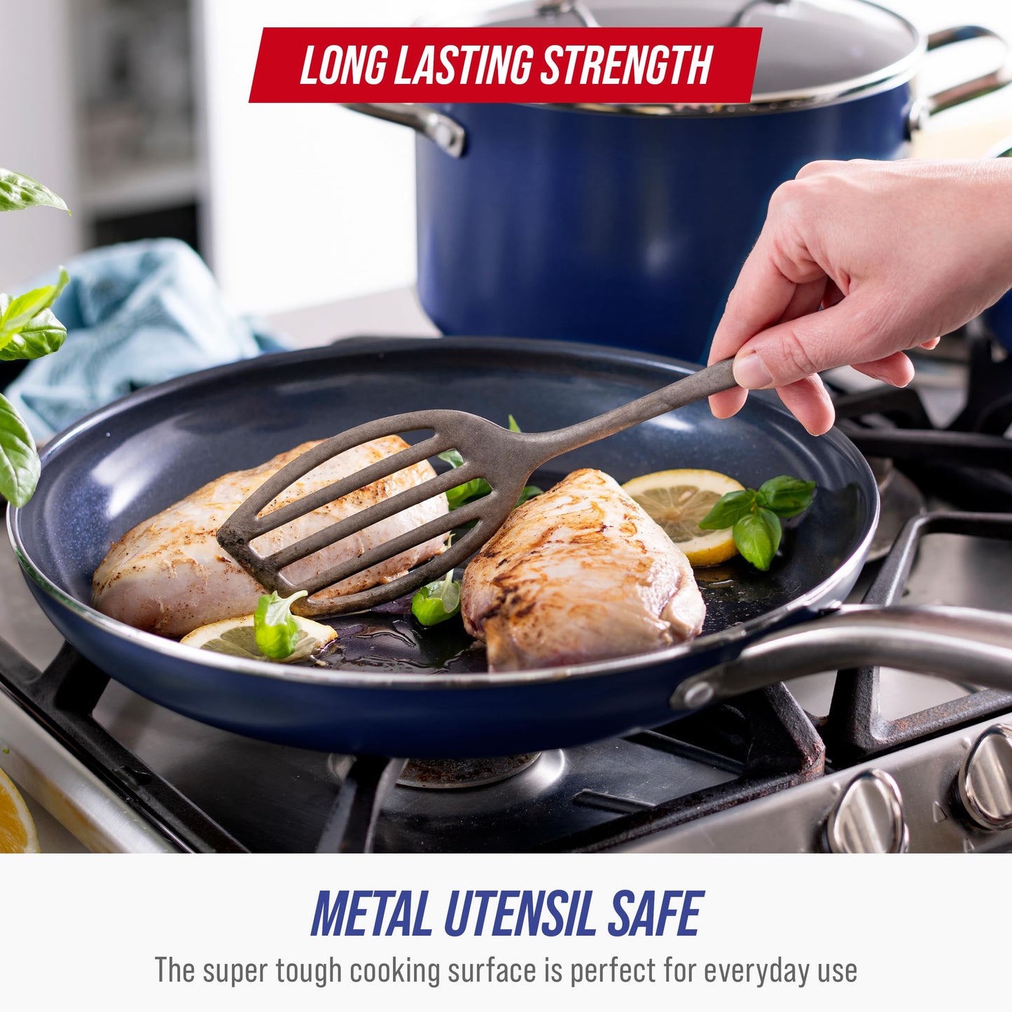 Blue Diamond 10-Piece Nonstick Cookware Set