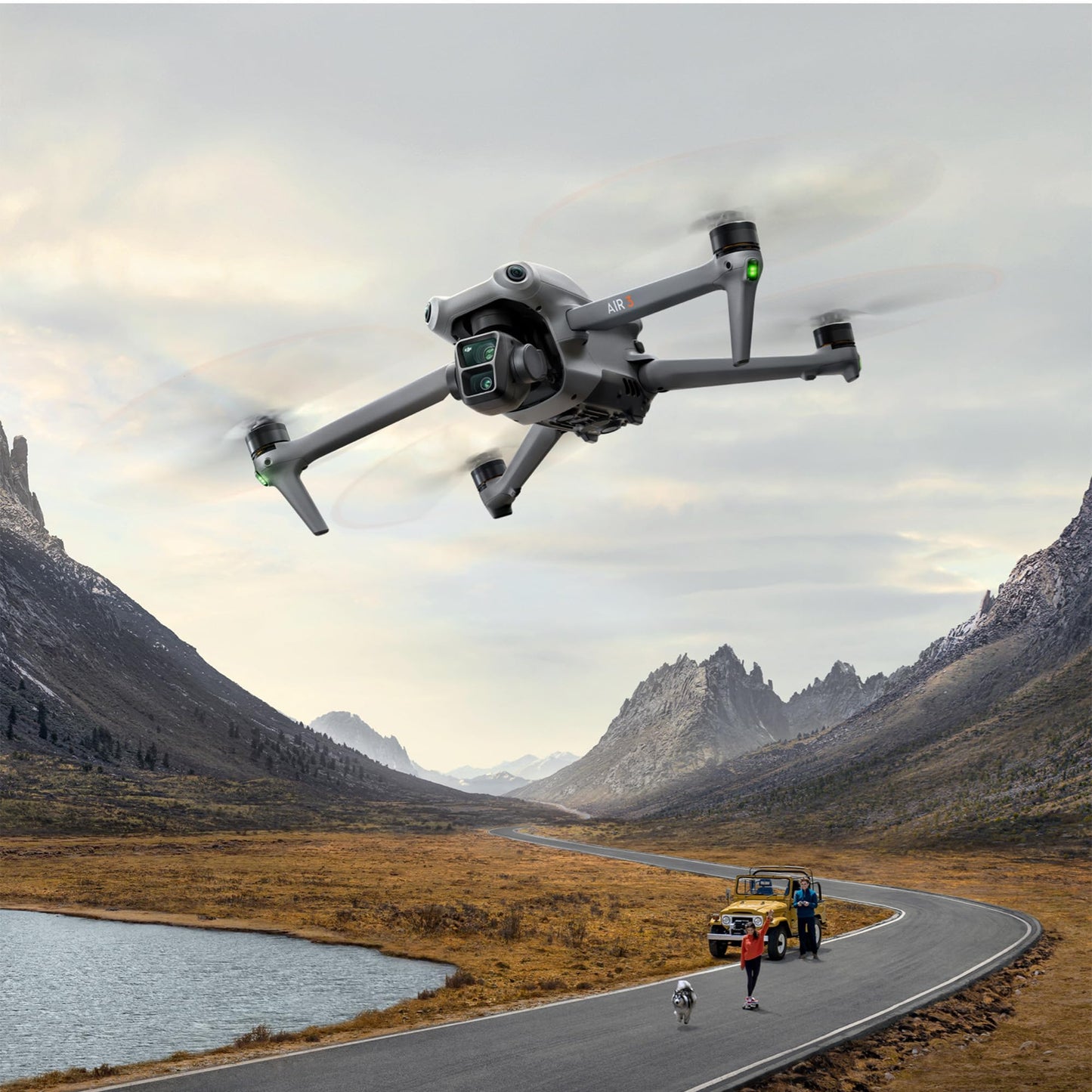 DJI Air 3 Drone Fly More Combo with RC-N2 Complete Kit
