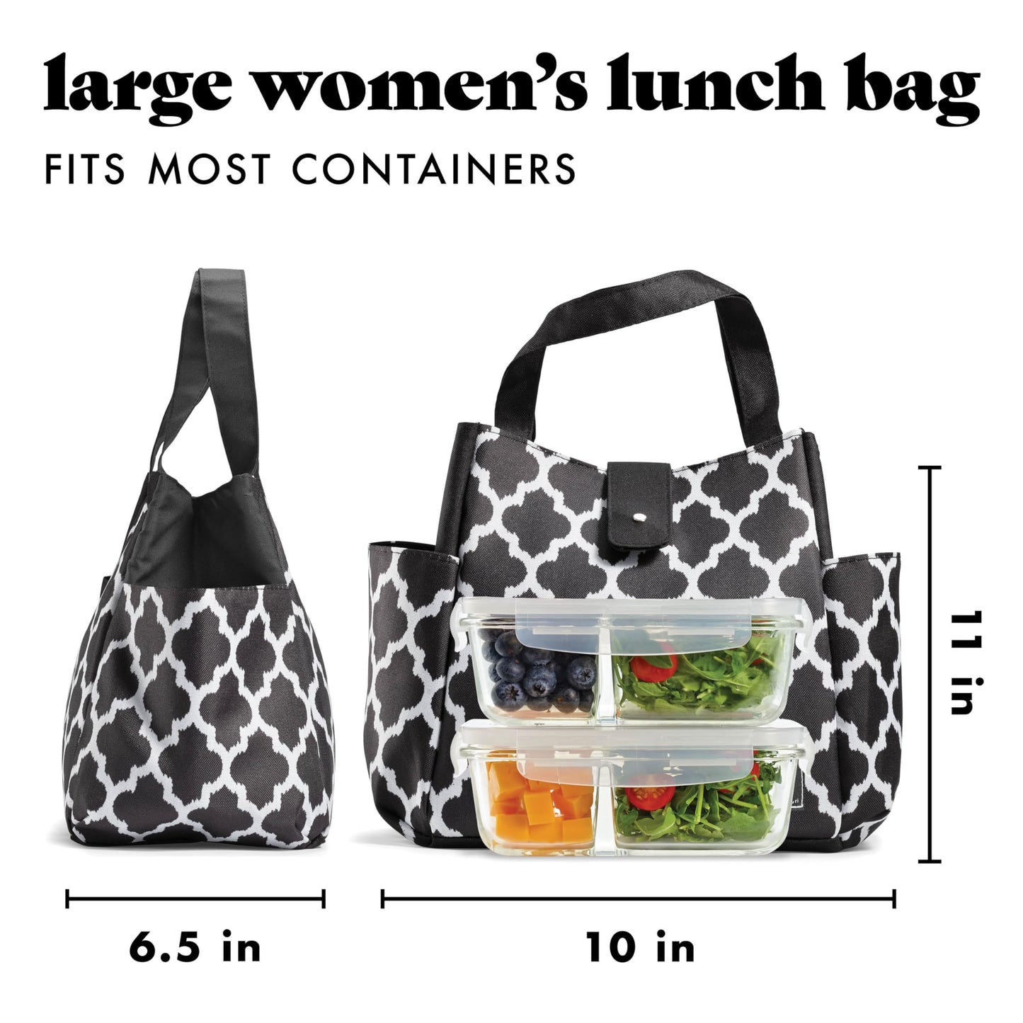 Insulated Lunch Bag with Containers & Tumbler