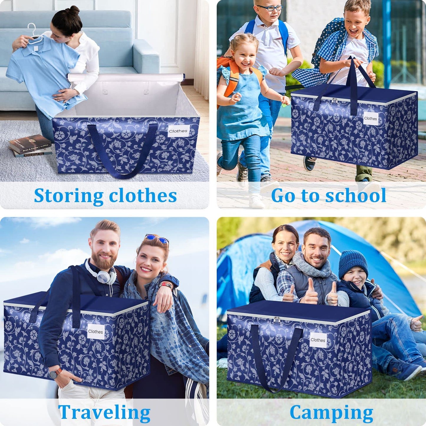 88L Heavy Duty Moving Bags 6-Pack