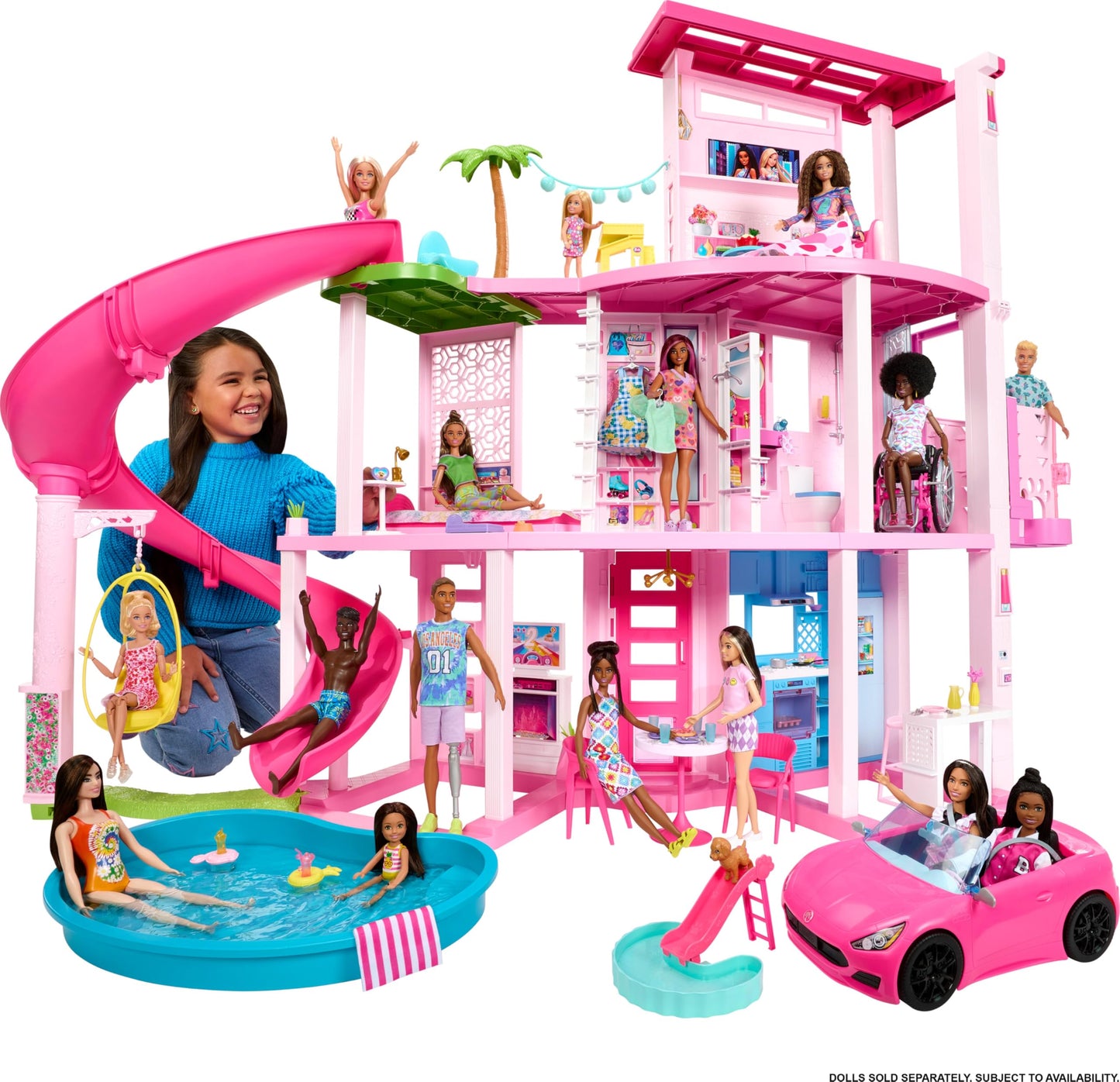 Barbie DreamHouse 3-Story Doll House Playset