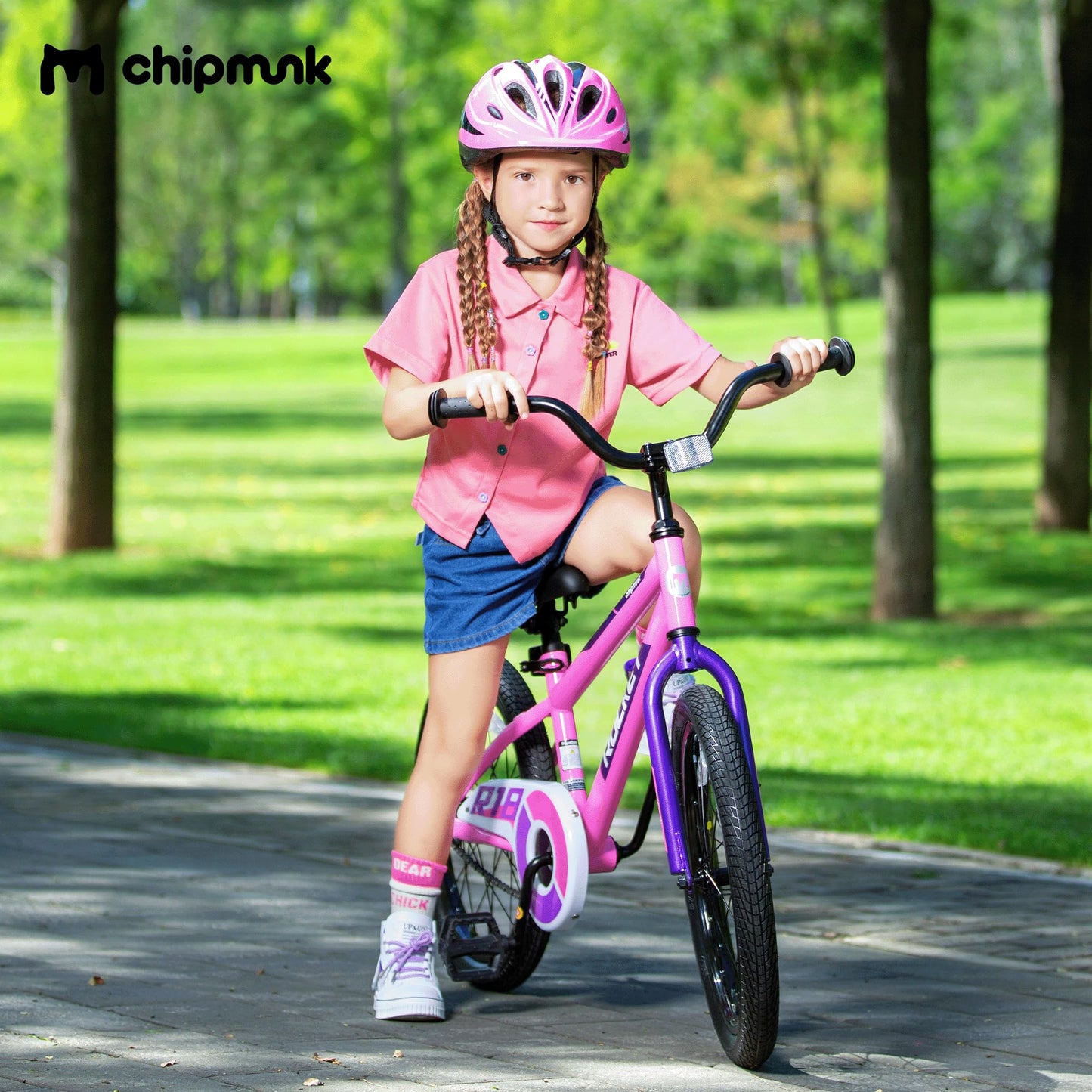 Chipmunk Kids Bike for Ages 3-11, 12-18 Inch