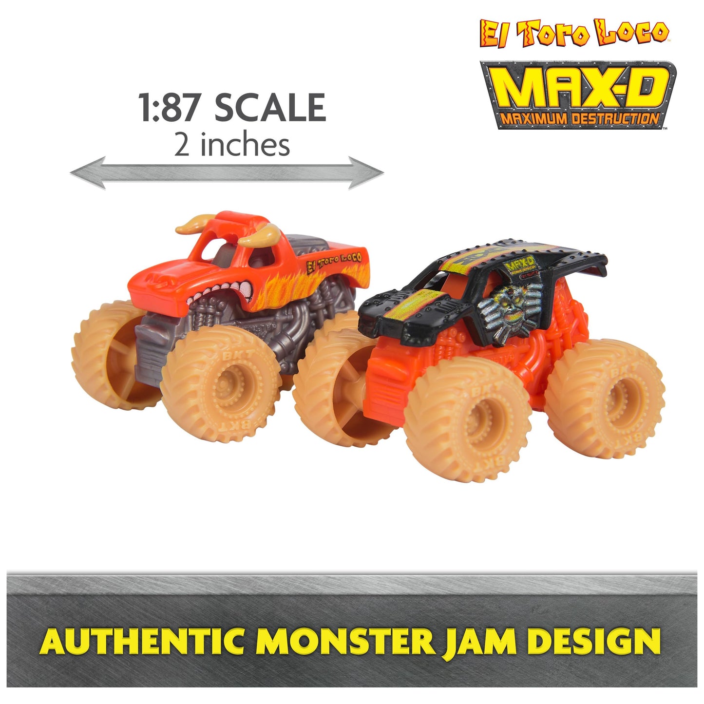 Monster Jam El Toro Loco Playset with 2 Trucks